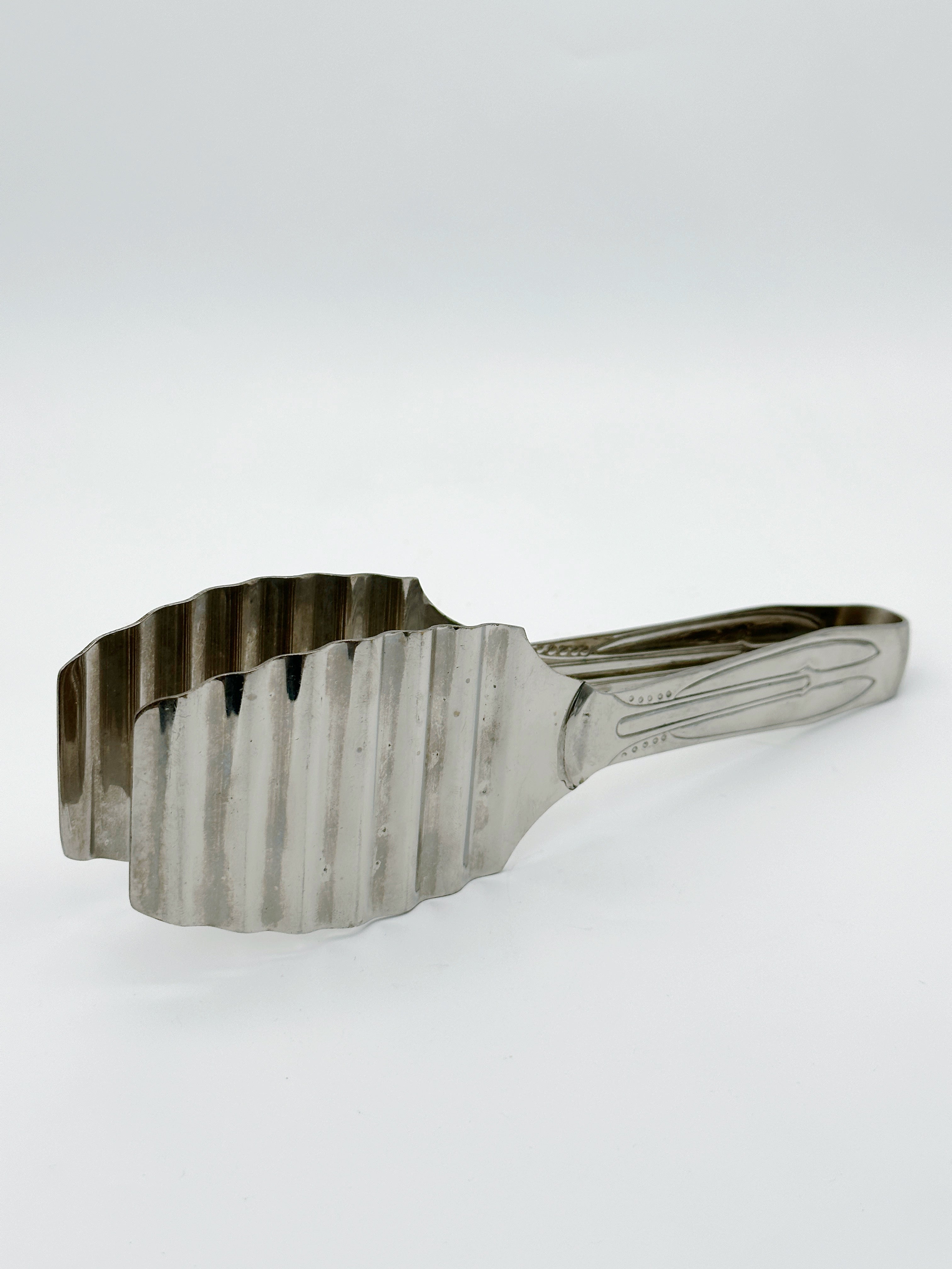Silver-plated asparagus tongs around 1920/30