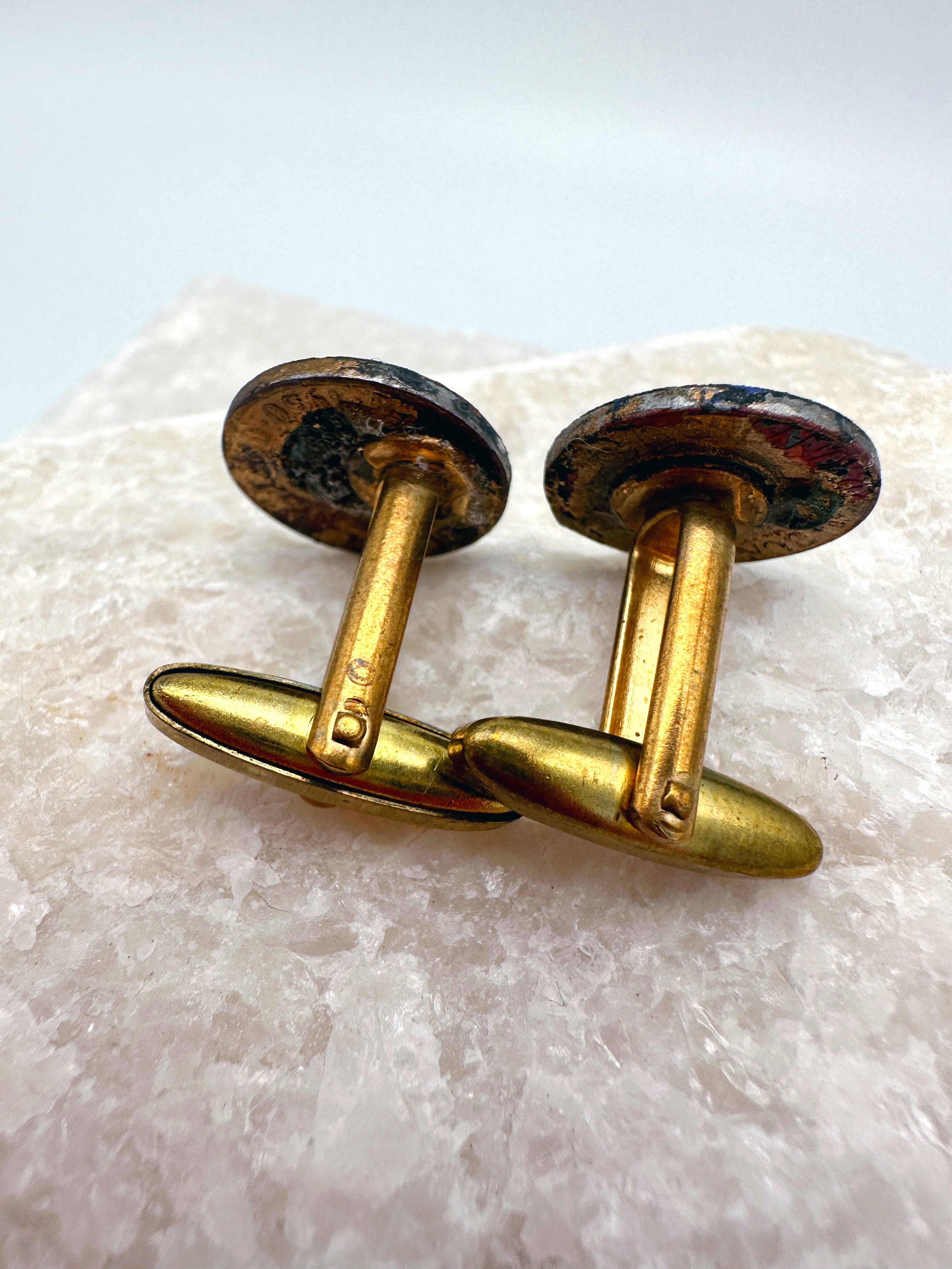 Colorful enamel cuffs