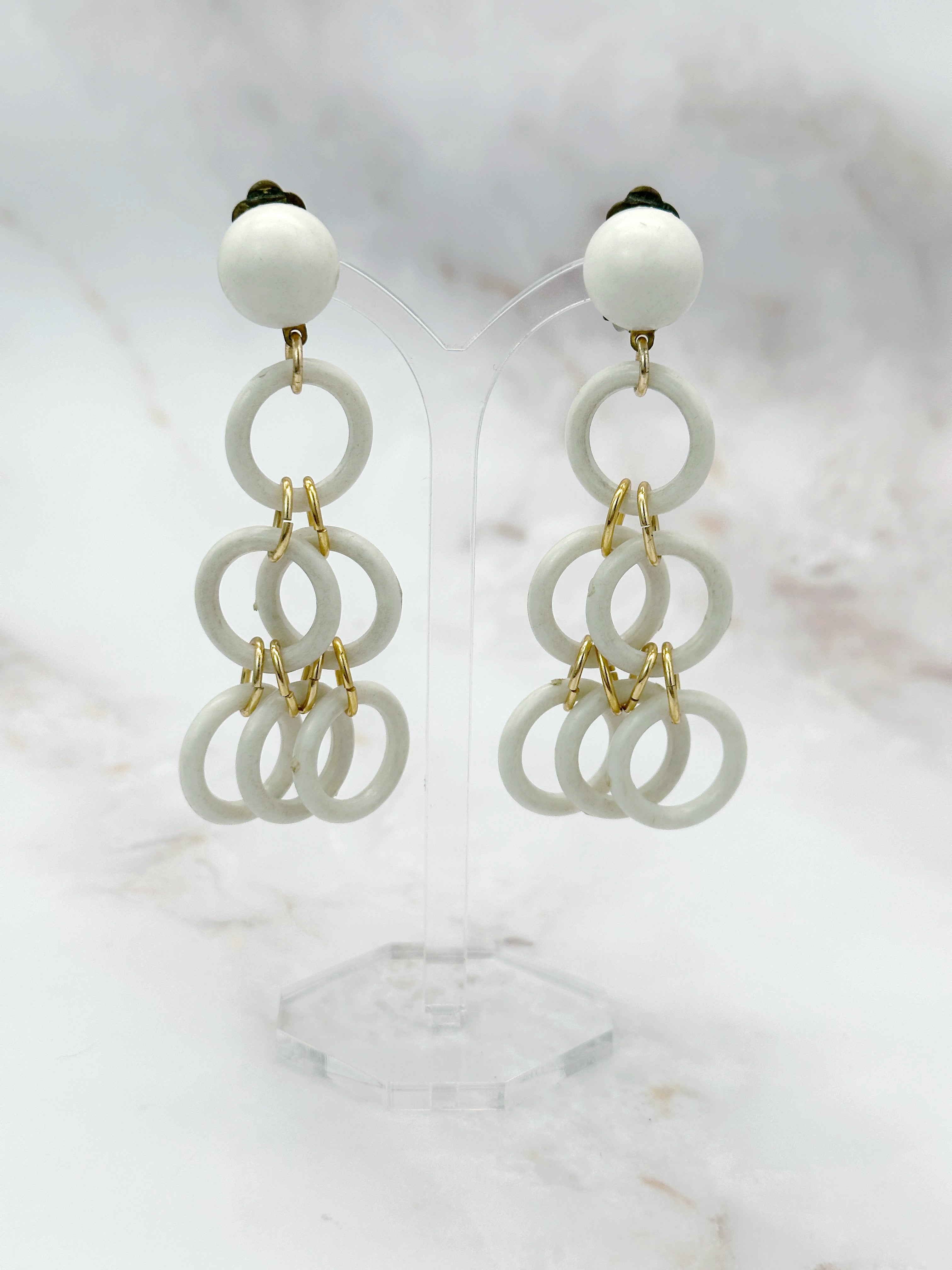 Vintage Statement Ohrringe um 1950