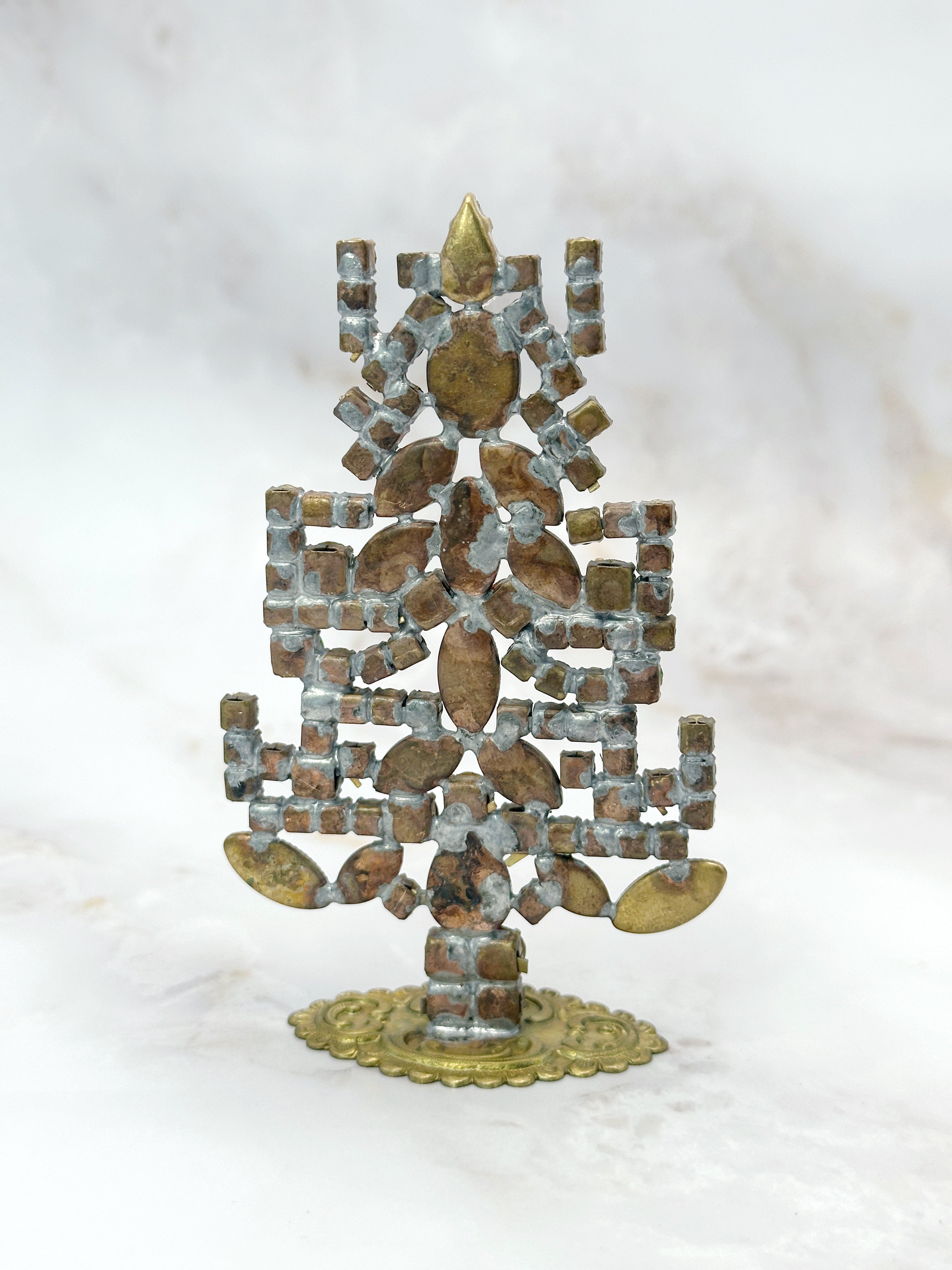 Abstrakter Gablonzer Design-Christbaum aus Strass