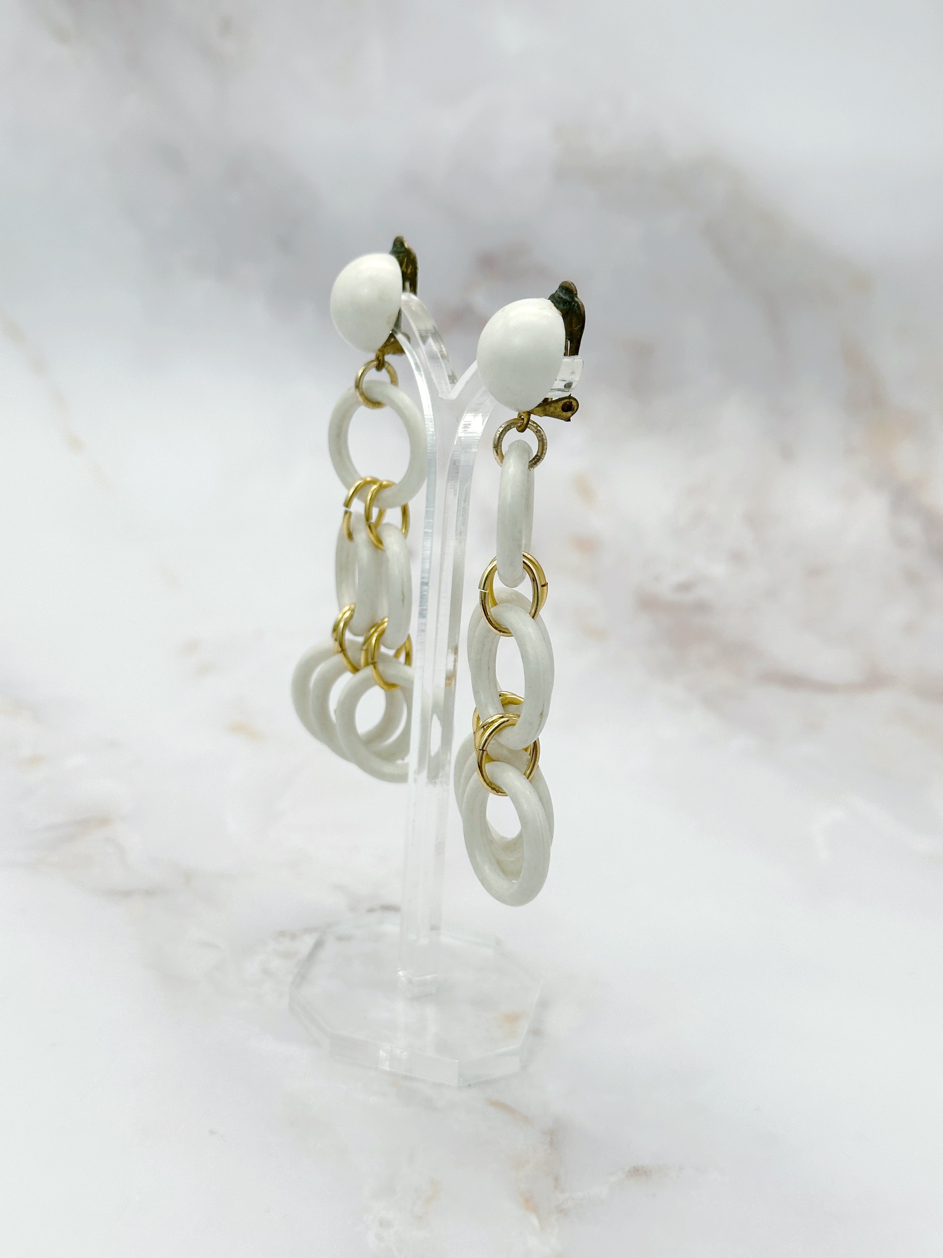 Vintage Statement Ohrringe um 1950