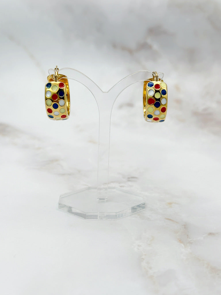 Bunte Vintage Creolen