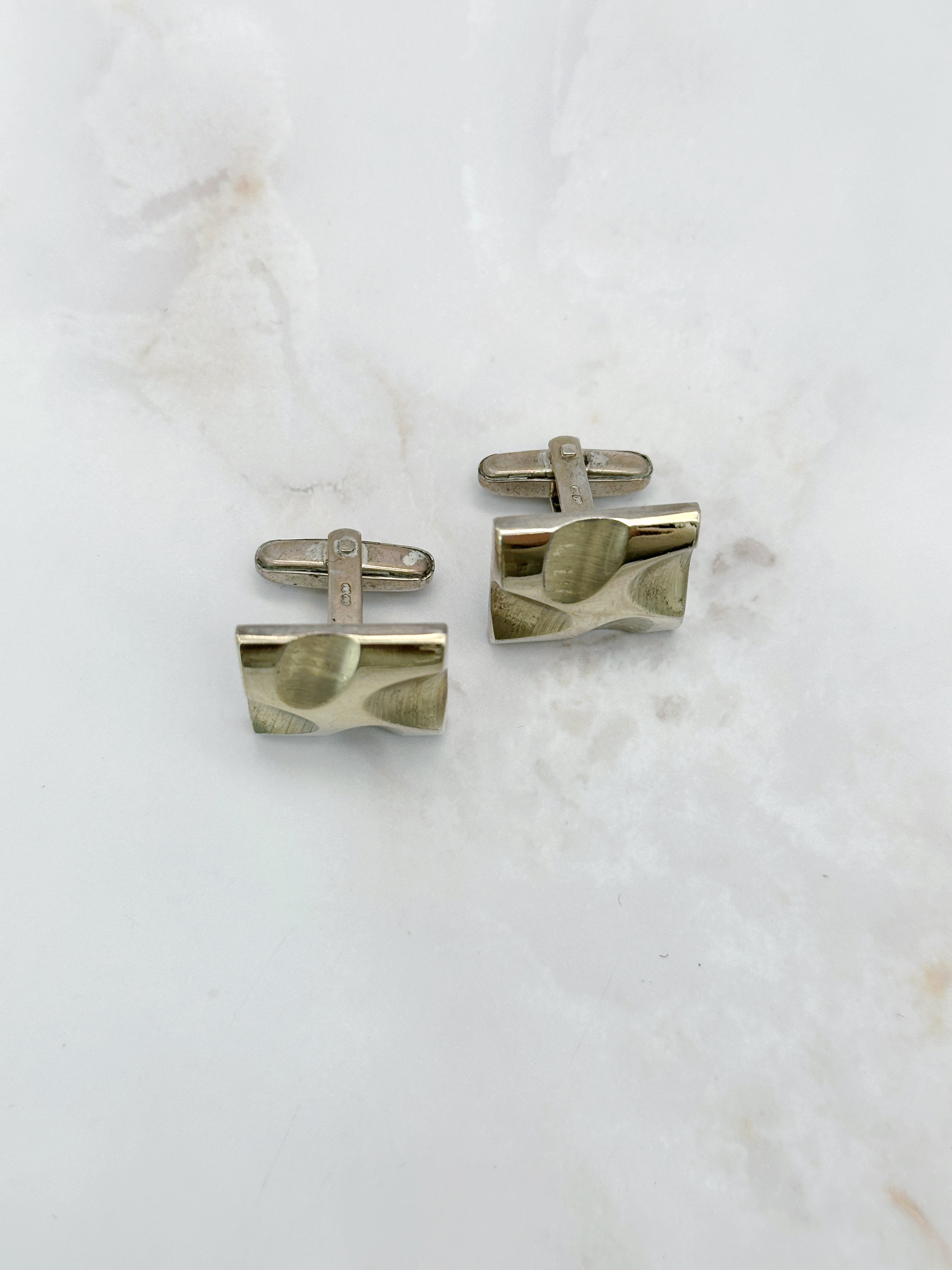 Cufflinks made of 835 silver around 1960