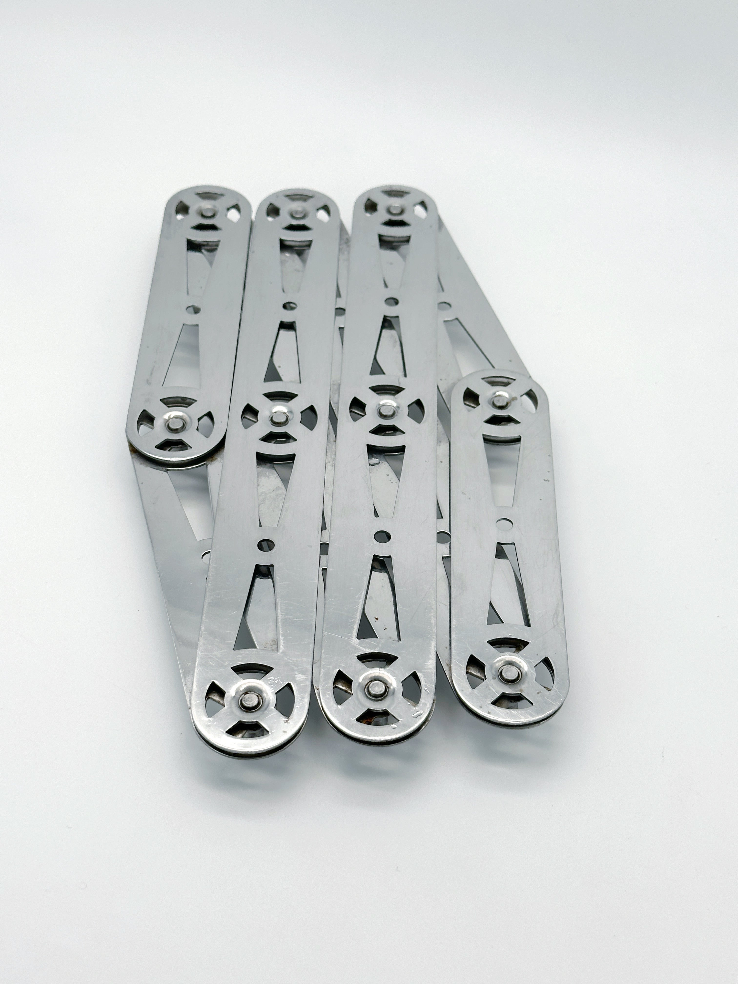 Vintage Topfuntersetzer Edelstahl Ausziehbar