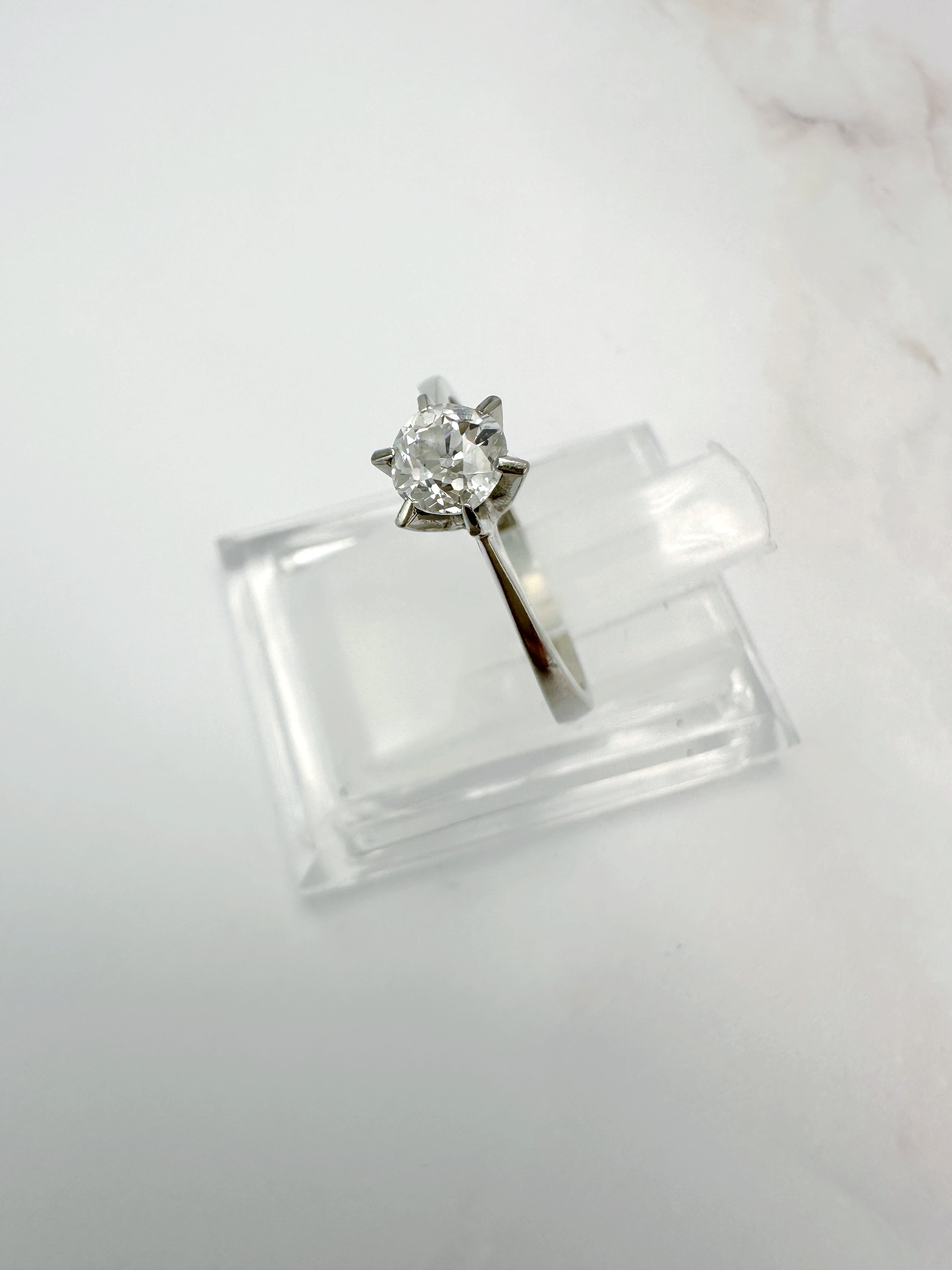 Vintage Solität Ring mit Altschliffdiamant