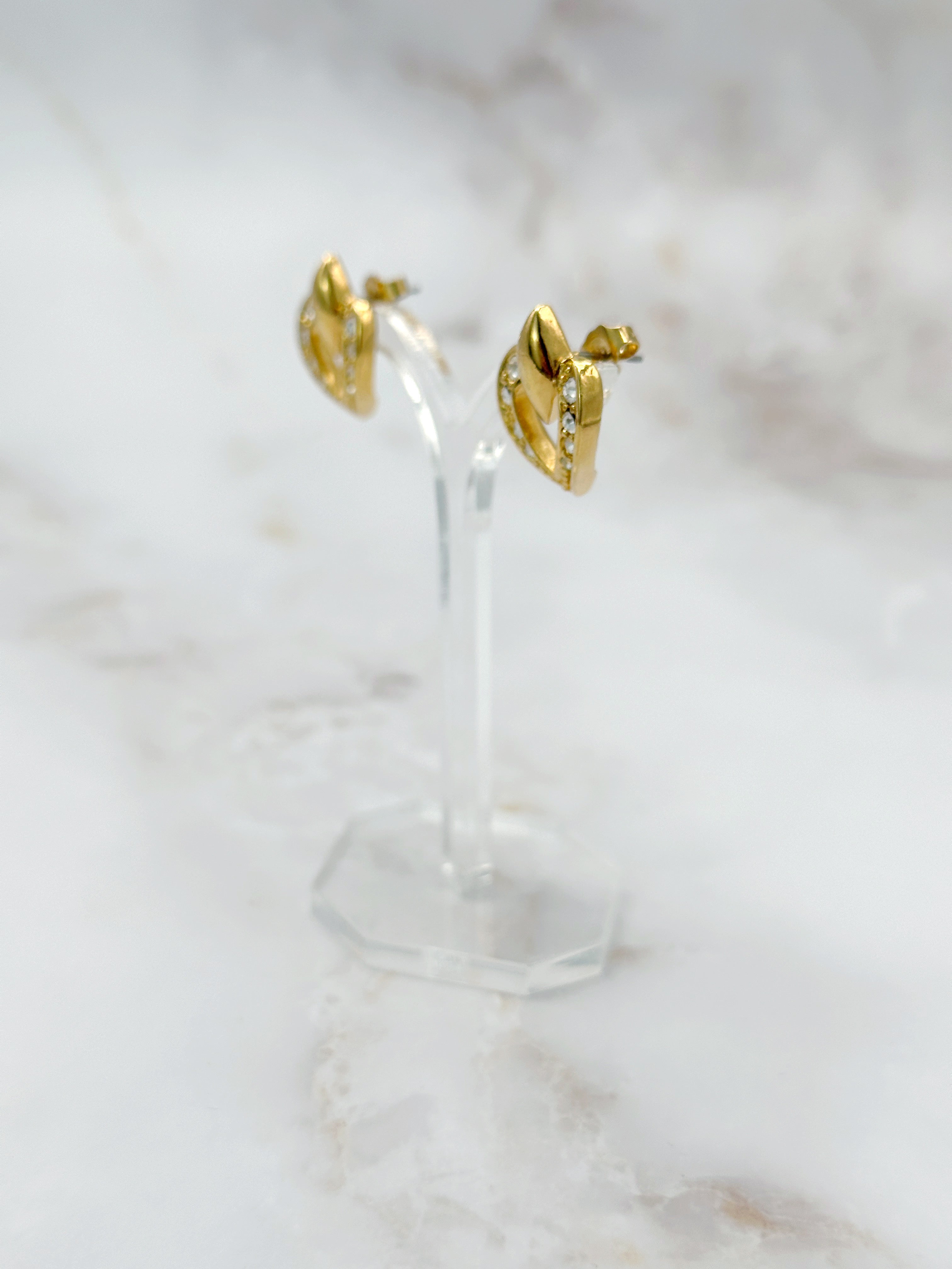 Vintage Ohrstecker in Herzform