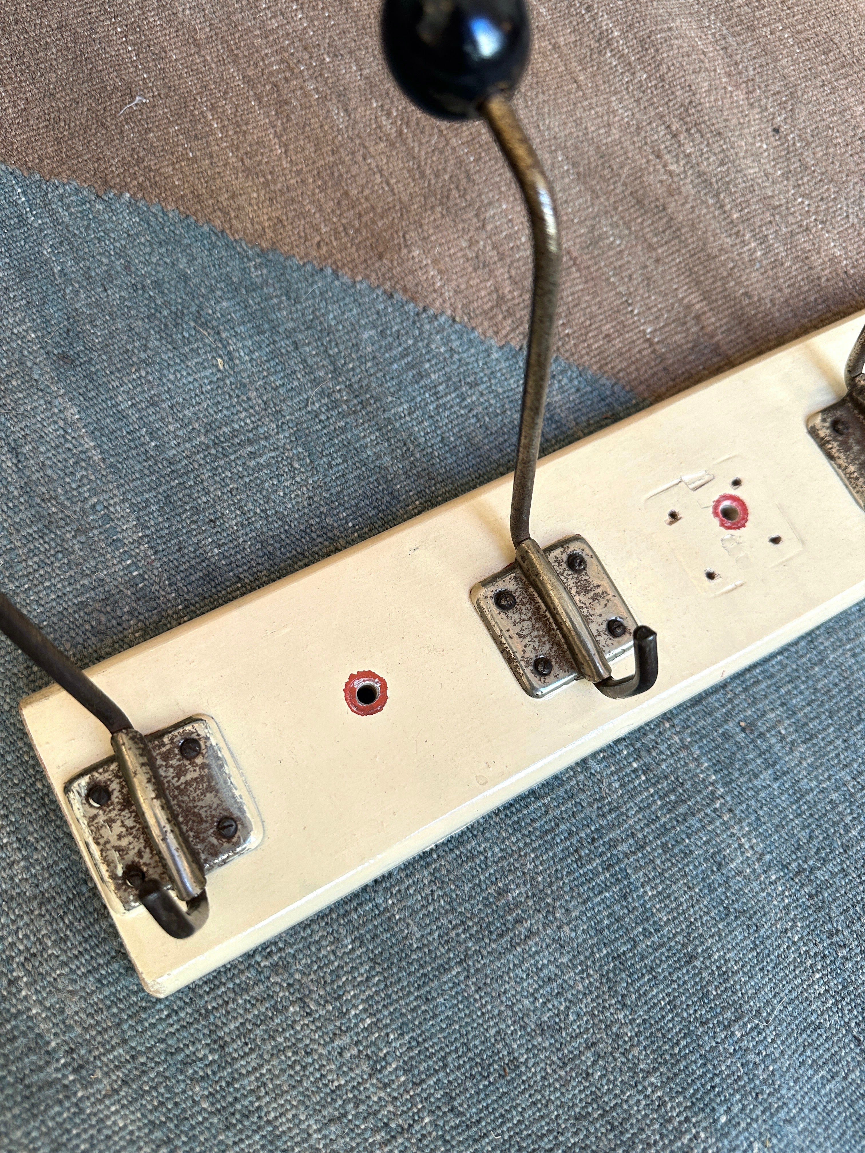 Midcentury wall coat rack