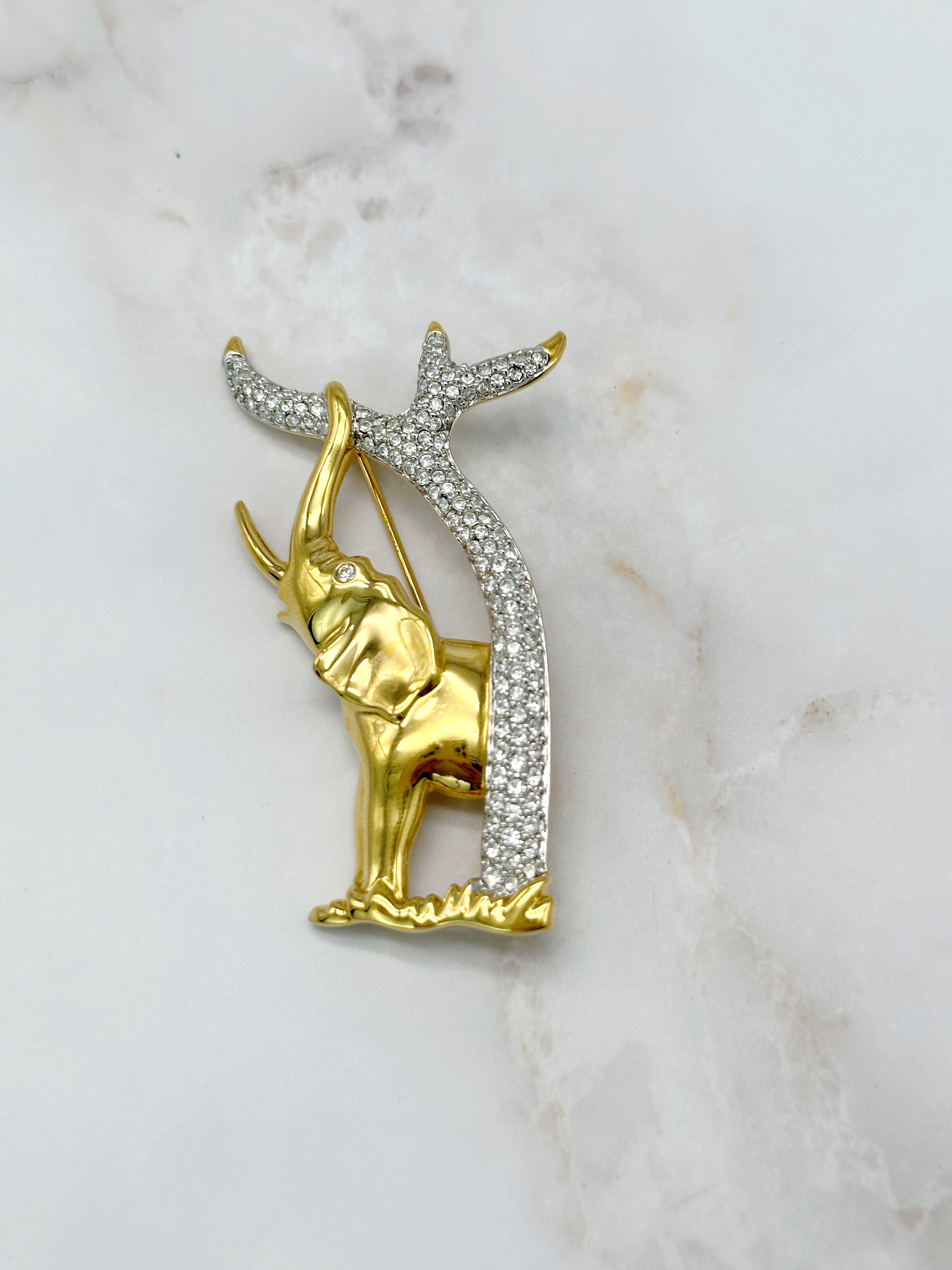 Elefanten Brosche Swarovski