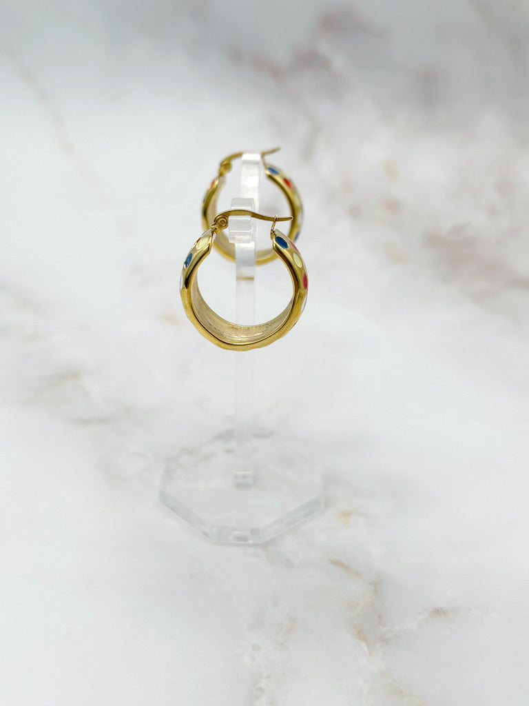 Bunte Vintage Creolen