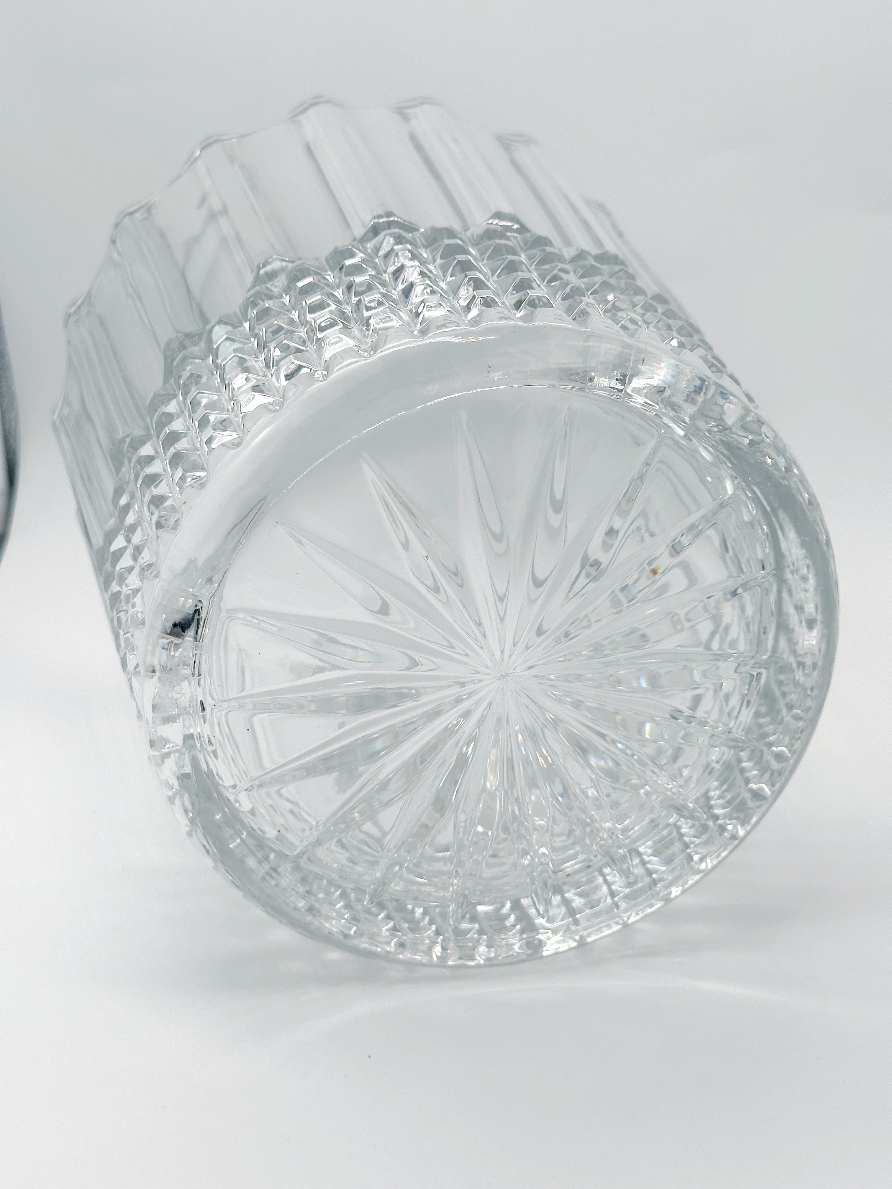 Vintage Sektkühler aus Kristallglas