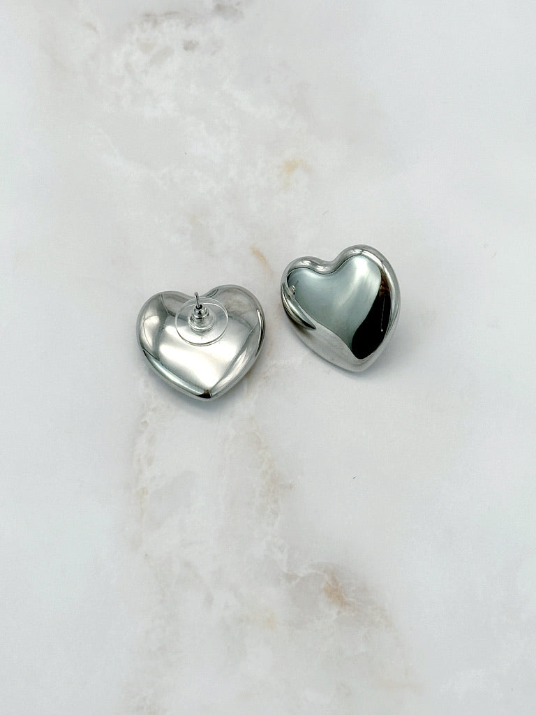 Vintage Ohrstecker in Herzform