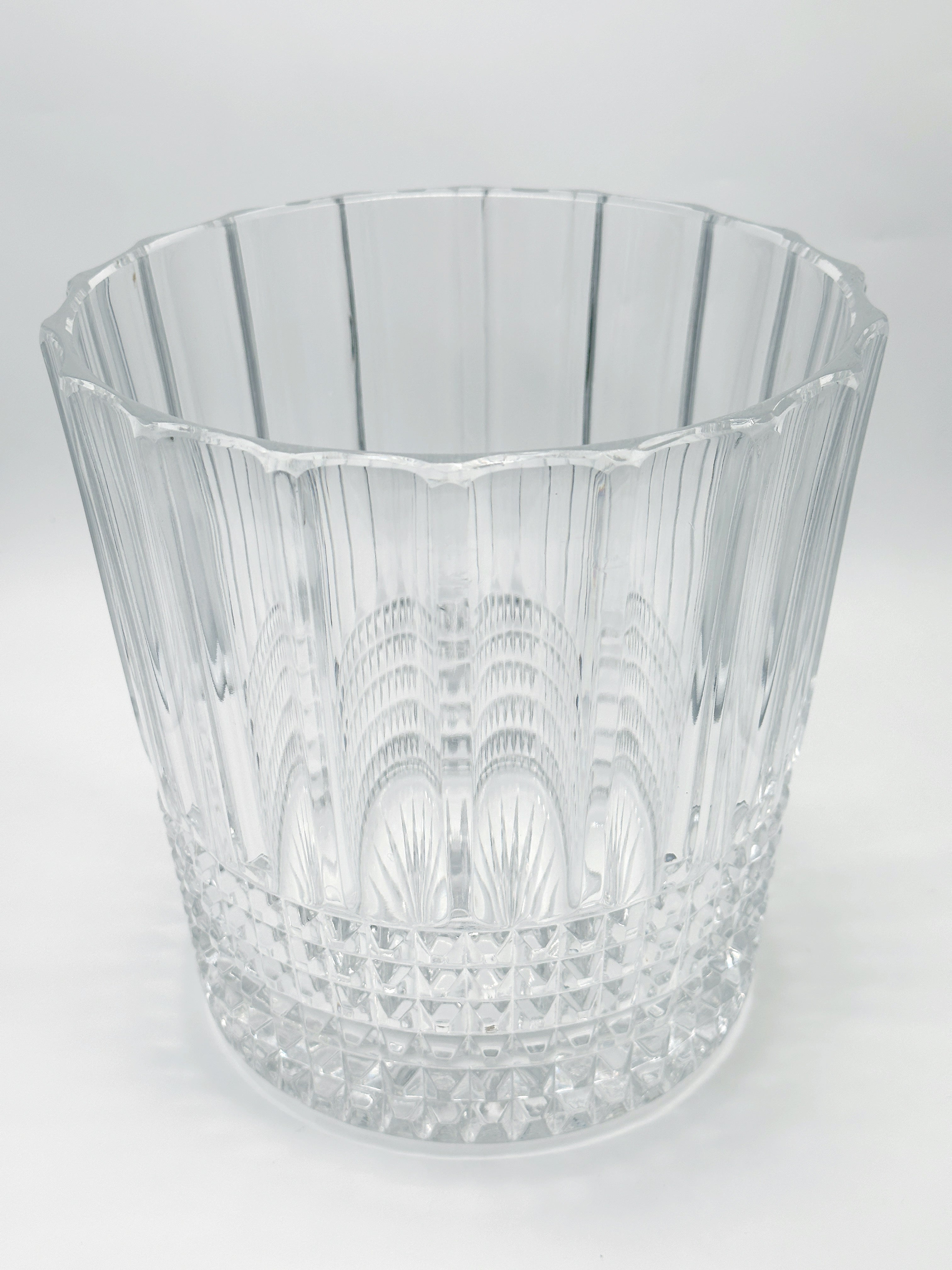 Vintage Sektkühler aus Kristallglas