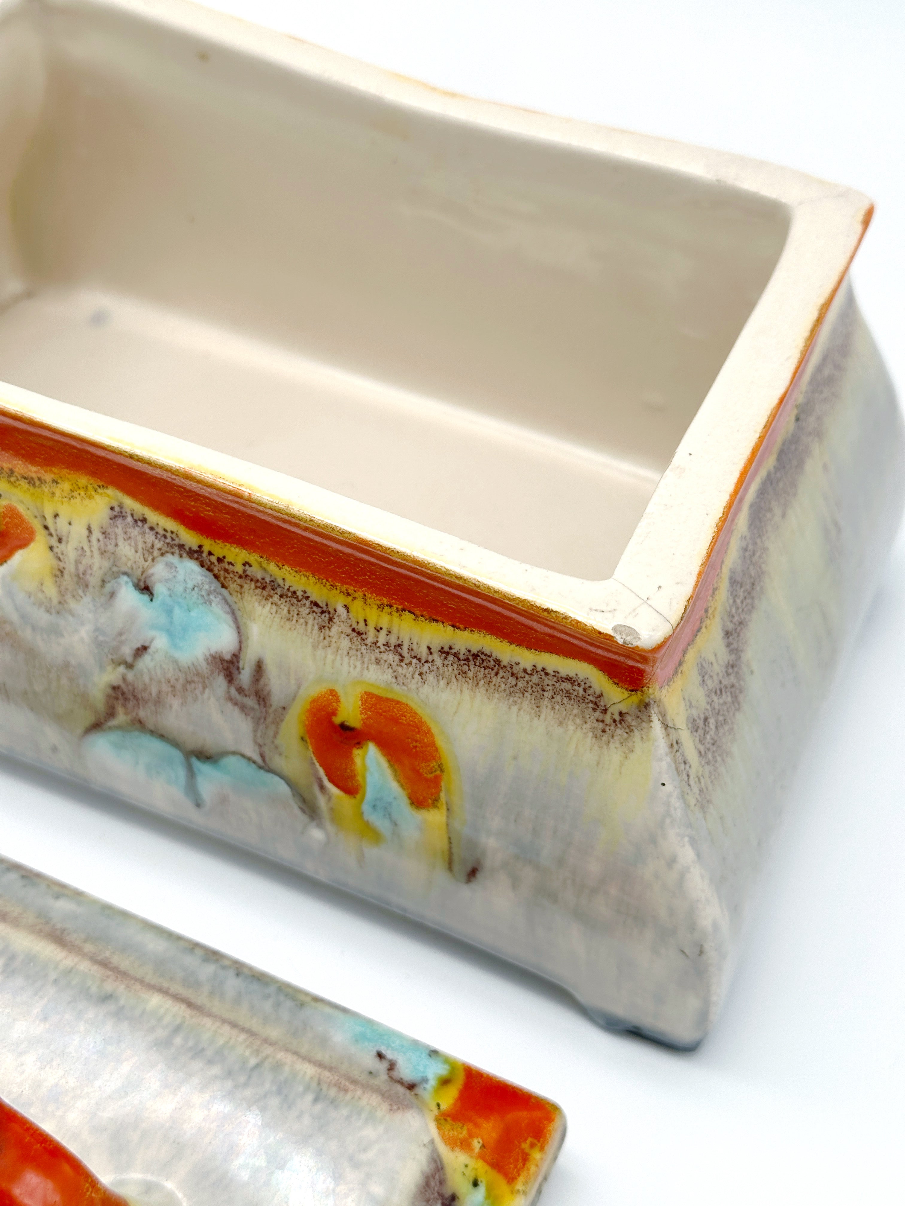 Wunderschöne Art Déco Deckeldose