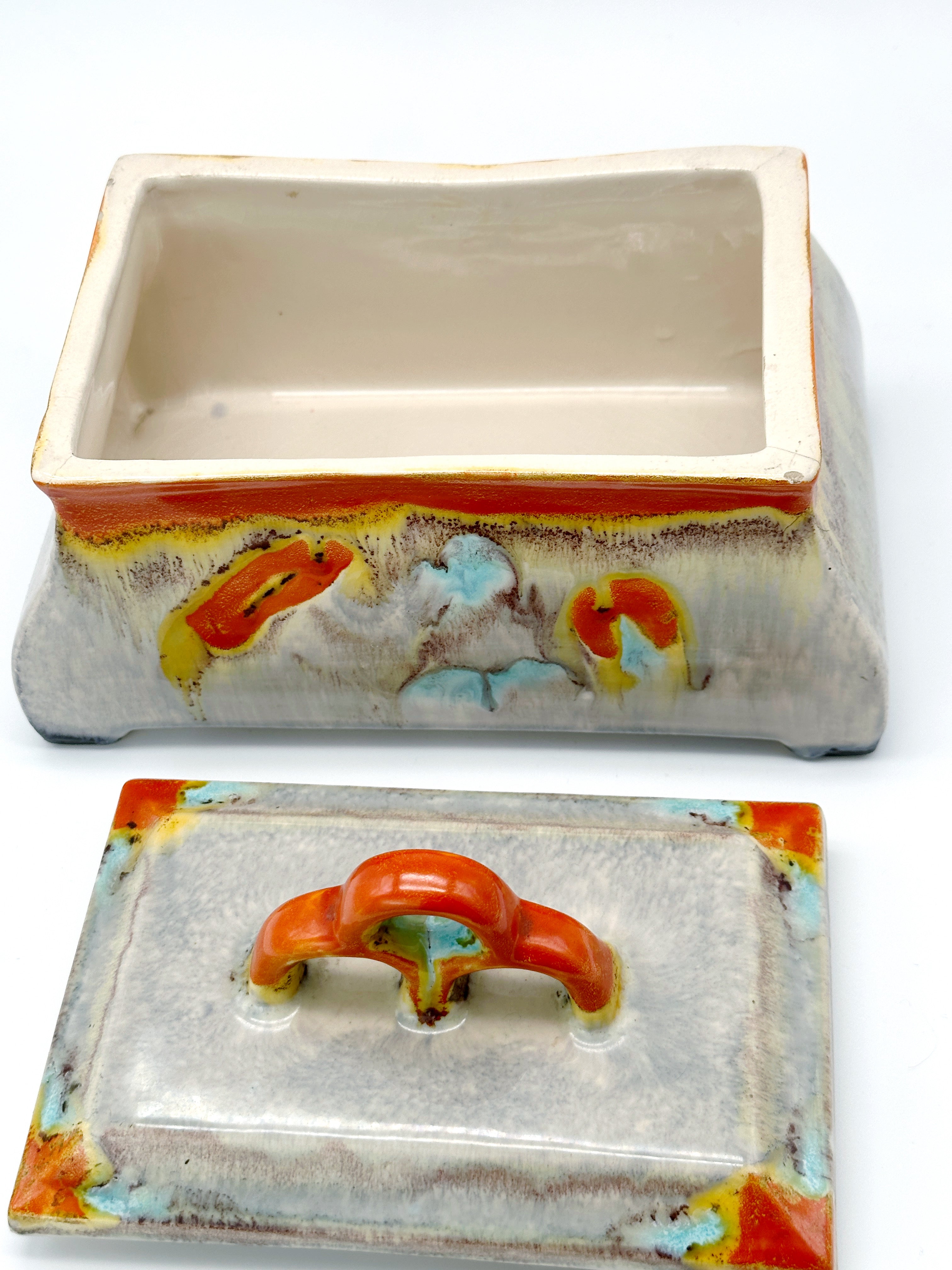 Wunderschöne Art Déco Deckeldose