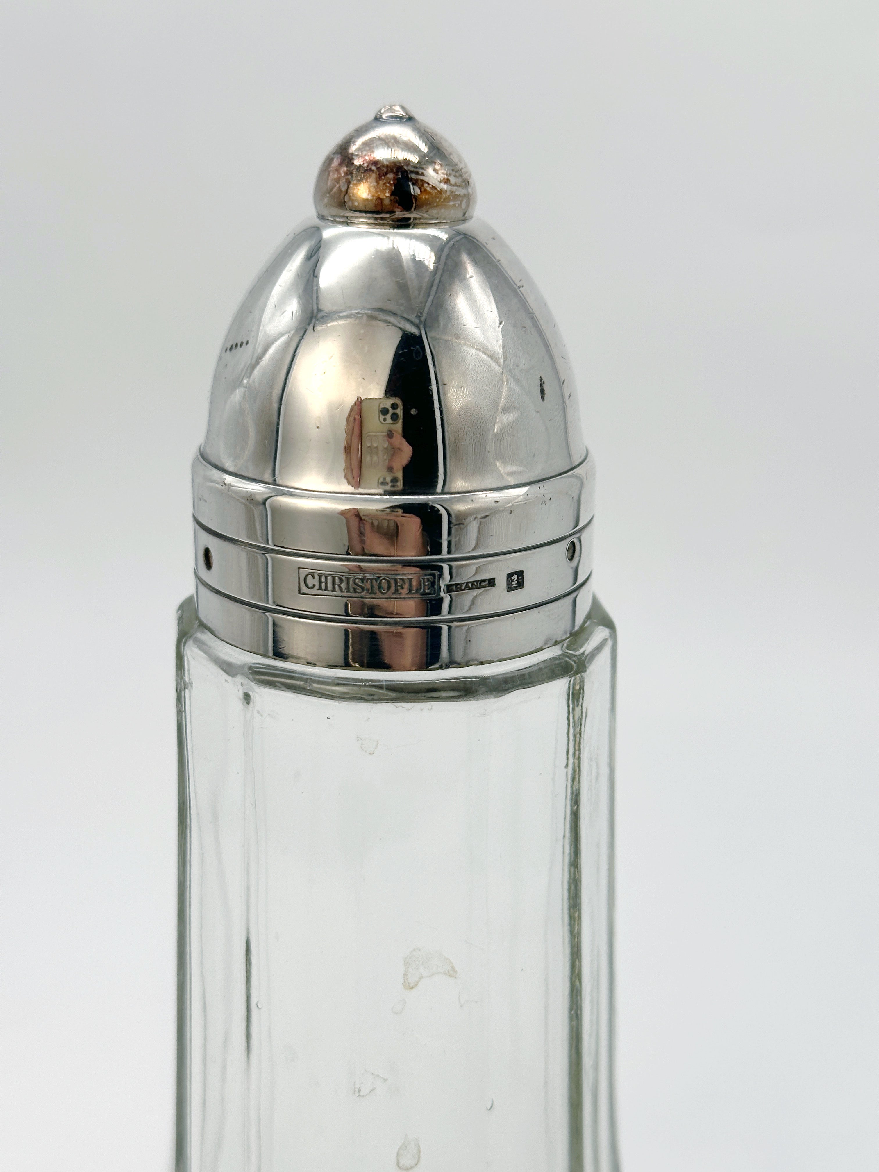 Vintage Zuckestreuer von Christofle, versilbert, Frankreich um 1950