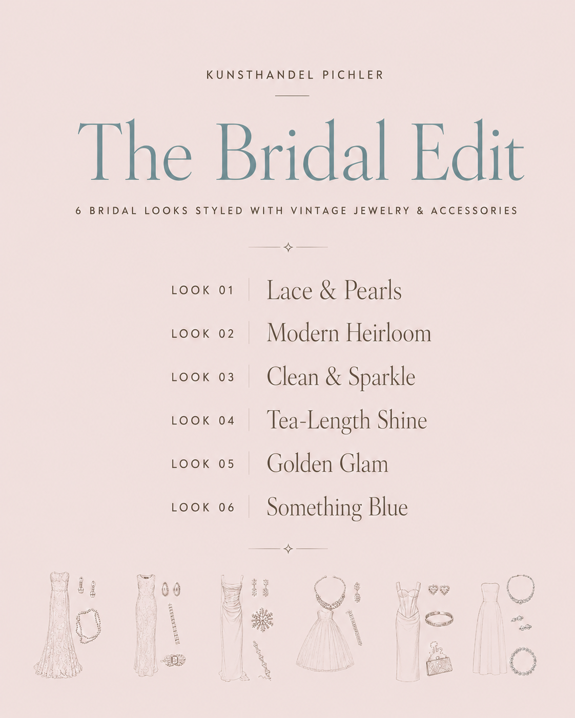 Vintage-Schmuck für die Braut: 6 Bridal Looks mit besonderen Einzelstücken