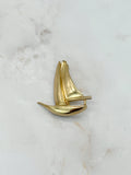 Vintage Brosche Segelboot