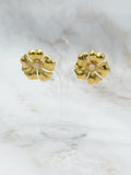 Vintage earrings with floral motif