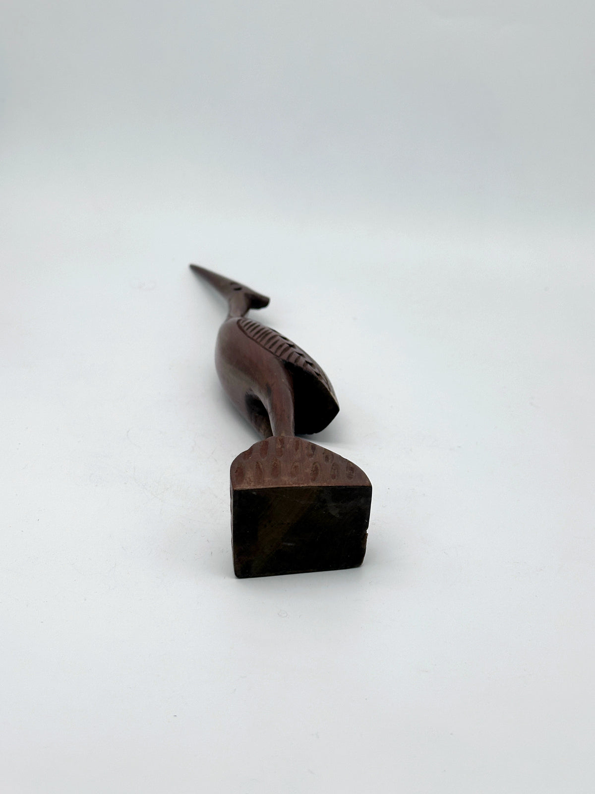 Vintage Kranich aus Holz zum Aufstellen