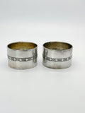 Ein Paar Serviettenringe, Silber, um 1920