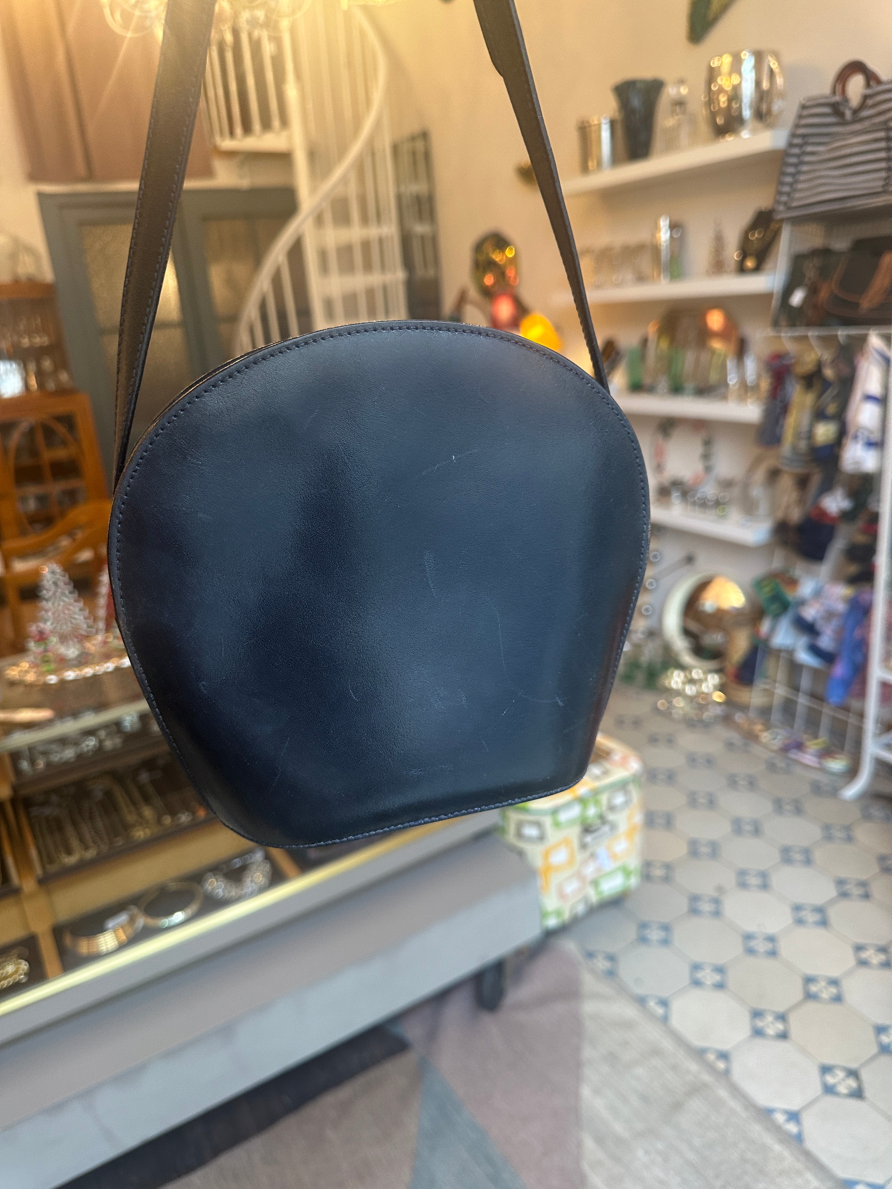 Vintage Aigner Crossbody Tasche in Schwarz