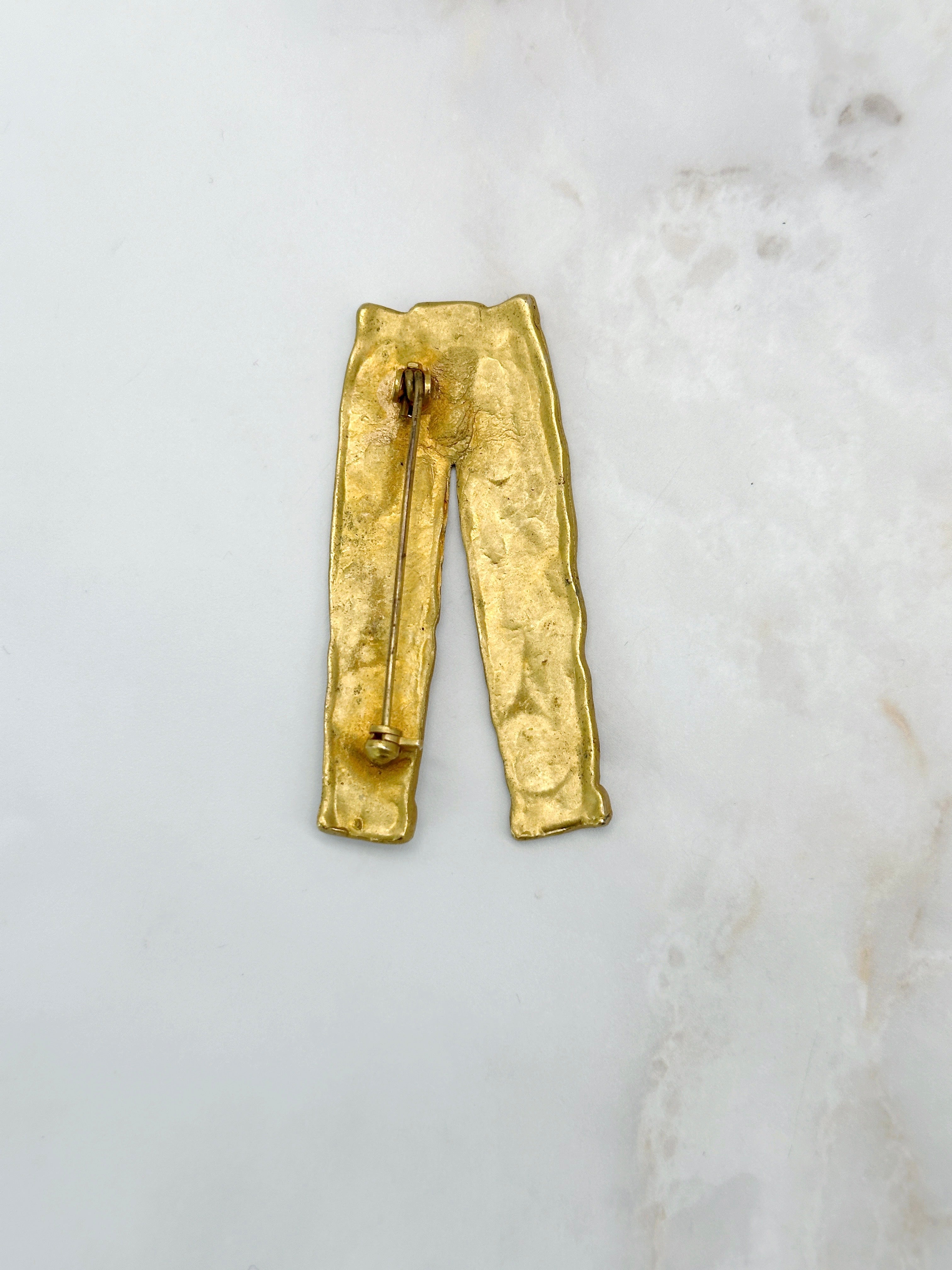 Vintage Brosche Jeans