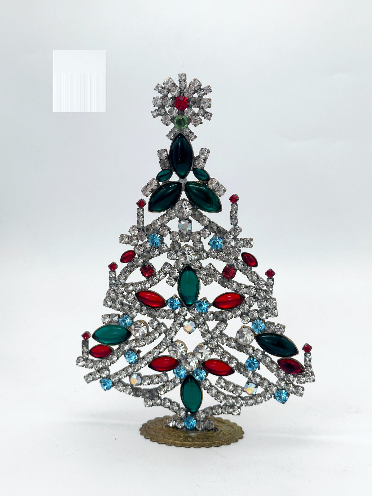 Prächtiger Gablonzer Christbaum aus Strass & Kristall