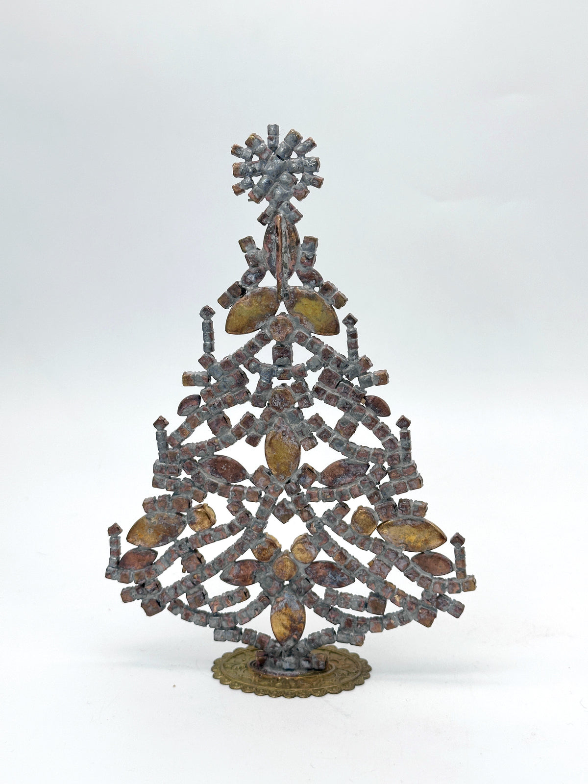 Prächtiger Gablonzer Christbaum aus Strass & Kristall