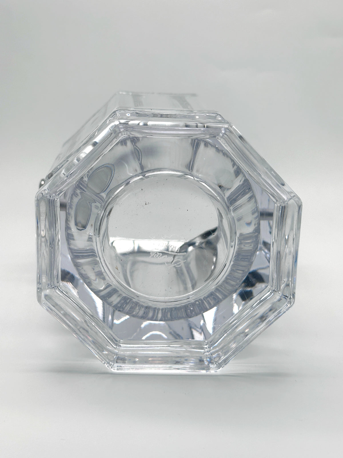 Vintage Eiseimer aus schwerem Kristallglas von Sèvres Cristal