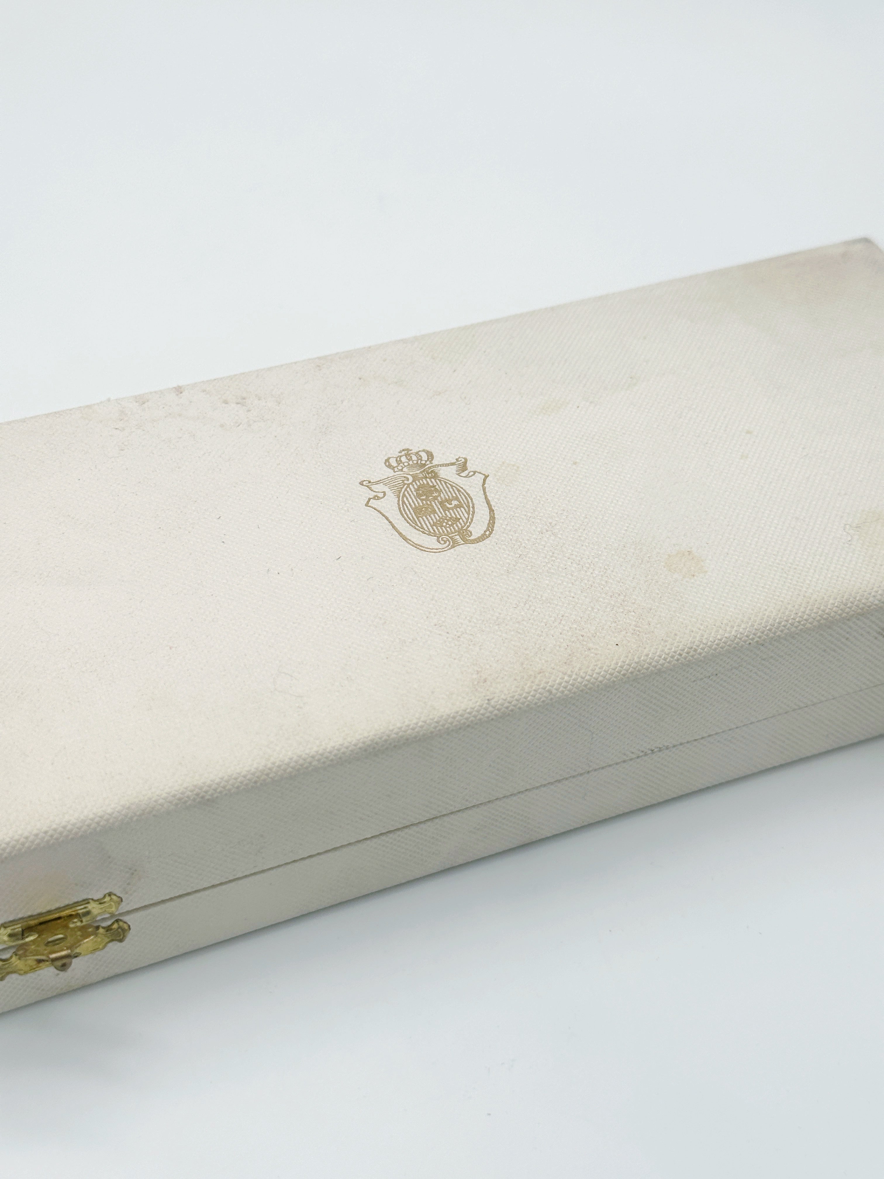 Vintage Taufbesteck von Christofle Paris in originaler Schatulle