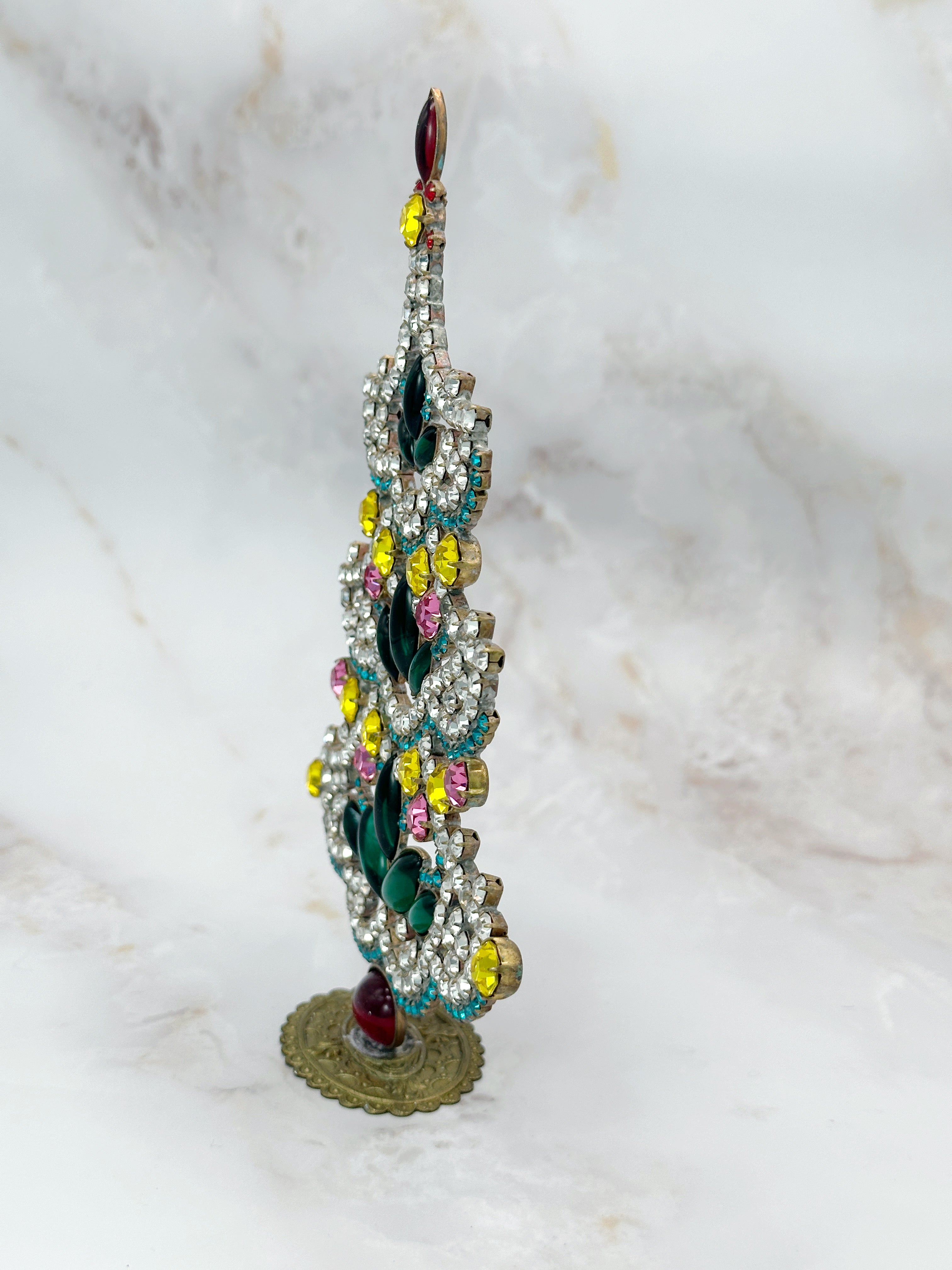 Prächtiger Gablonzer Christbaum aus Strass & Kristall