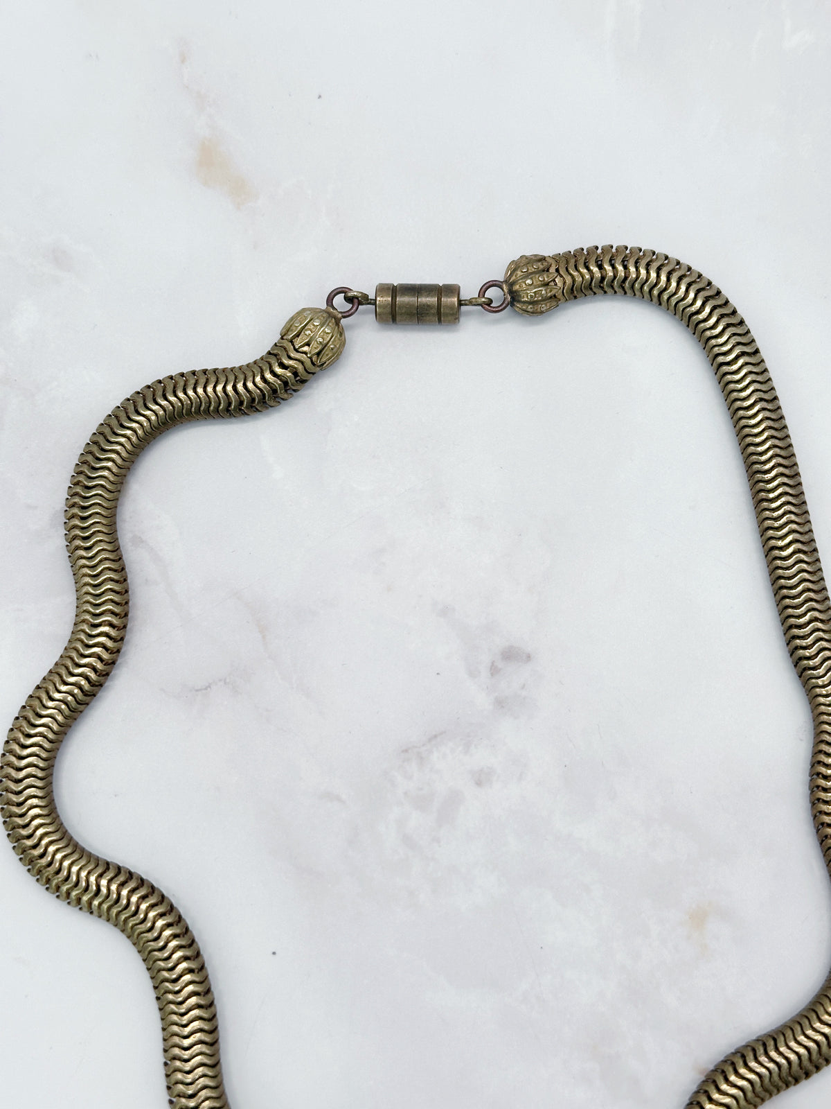 Vergoldete Vintage Schlangenkette – zeitlose Eleganz für jeden Tag