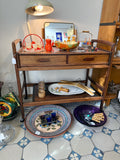 Vintage Barwagen Teakholz