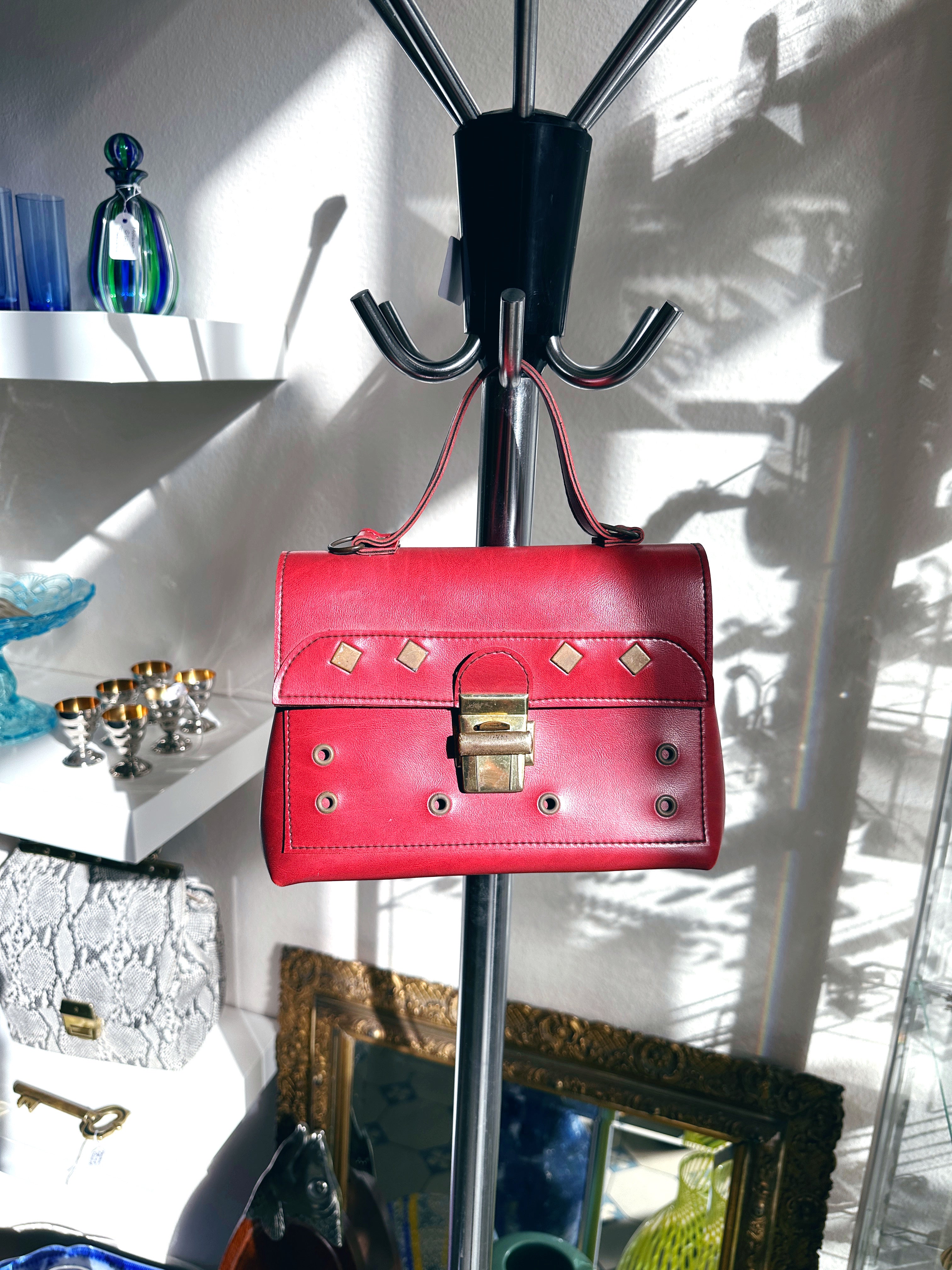 Vintage handbag red