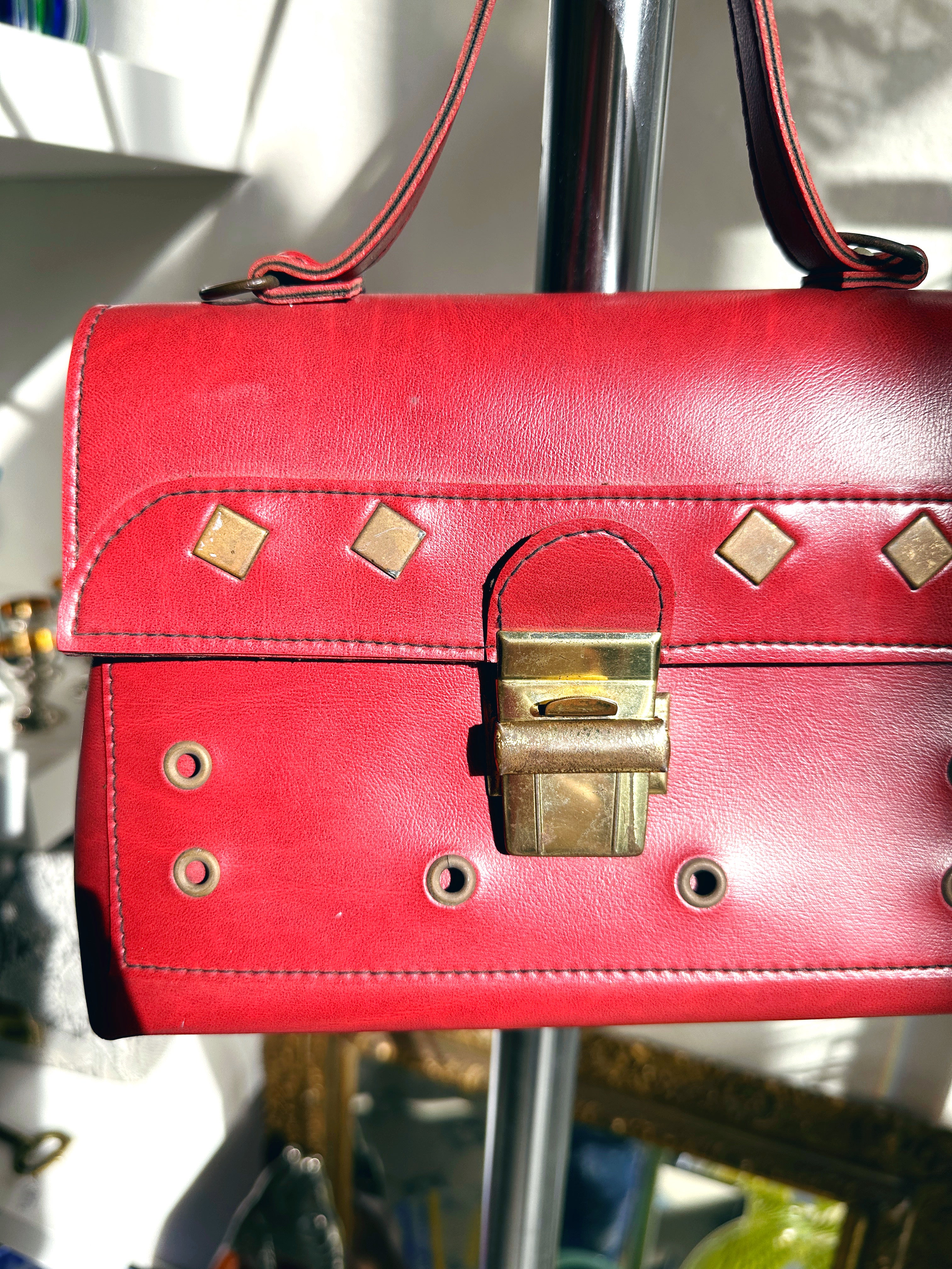 Vintage handbag red