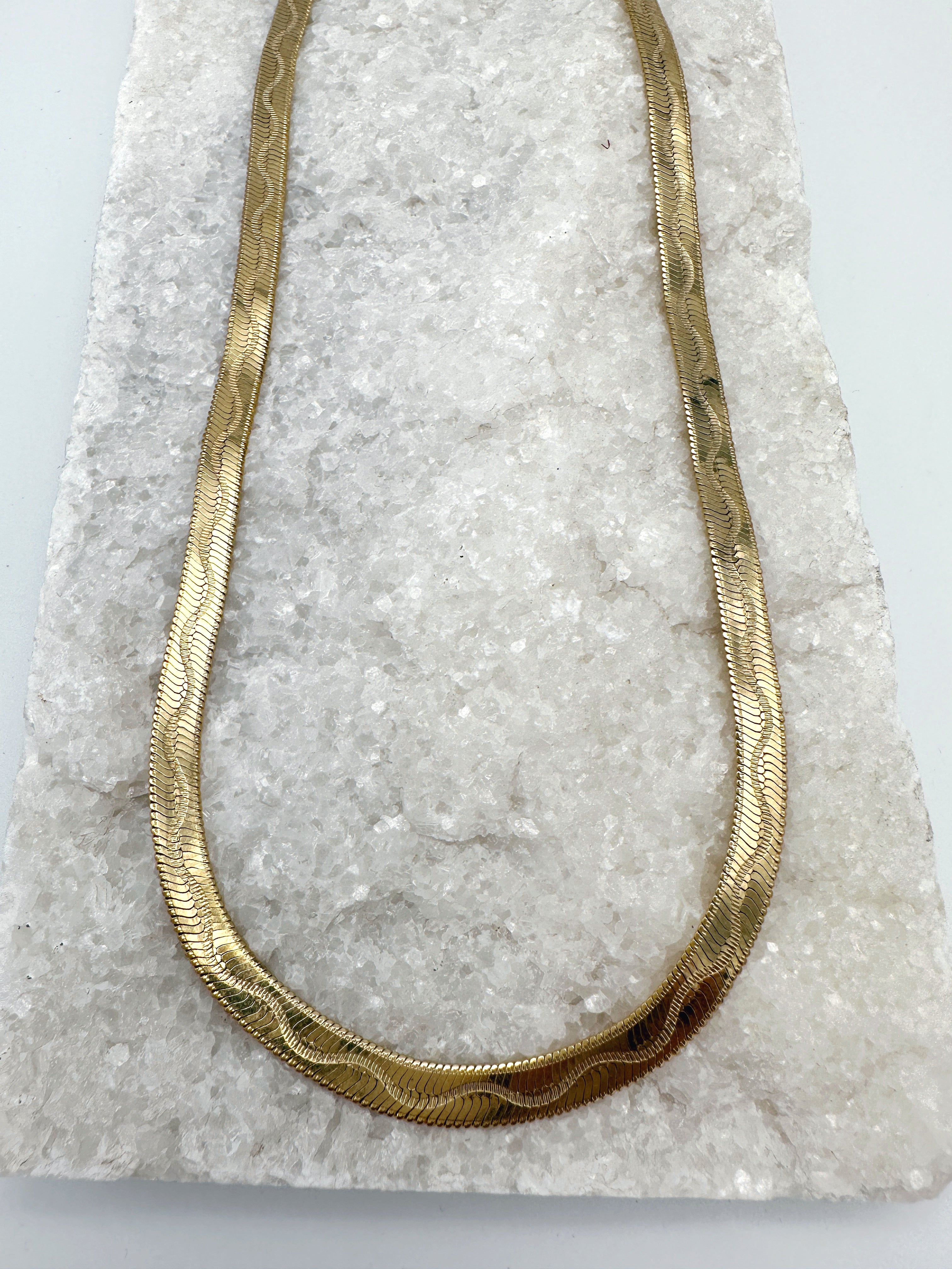Vintage Kette mit Wellenmotiv