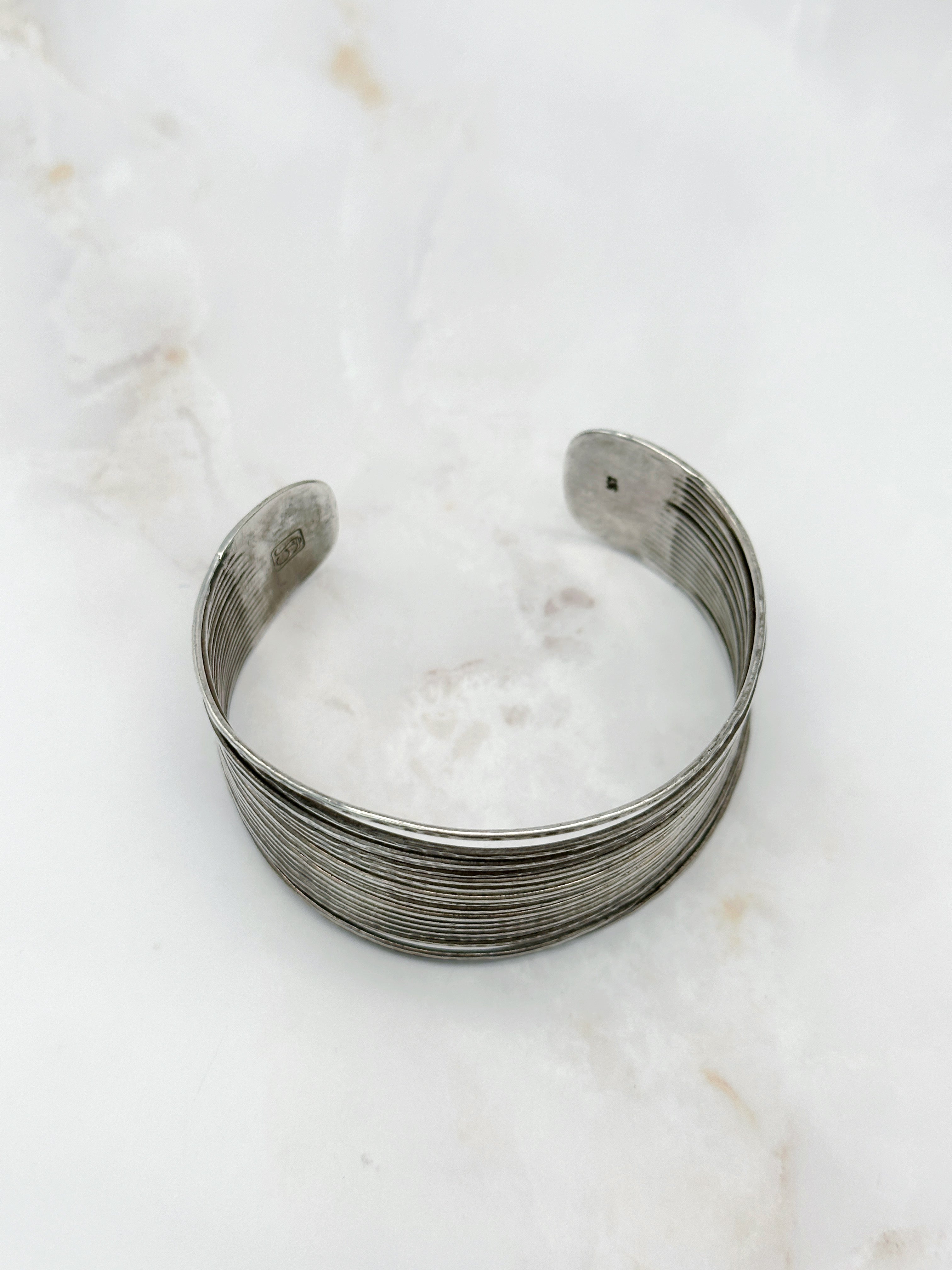 Timeless vintage silver bangle