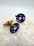 Colorful enamel cuffs