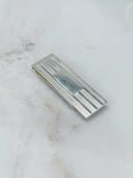 Klassischer Vintage Geldclip aus 925 Sterling Silber um 1980