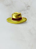 Vintage hat-shaped brooch