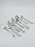 Art Deco cake forks silver-plated
