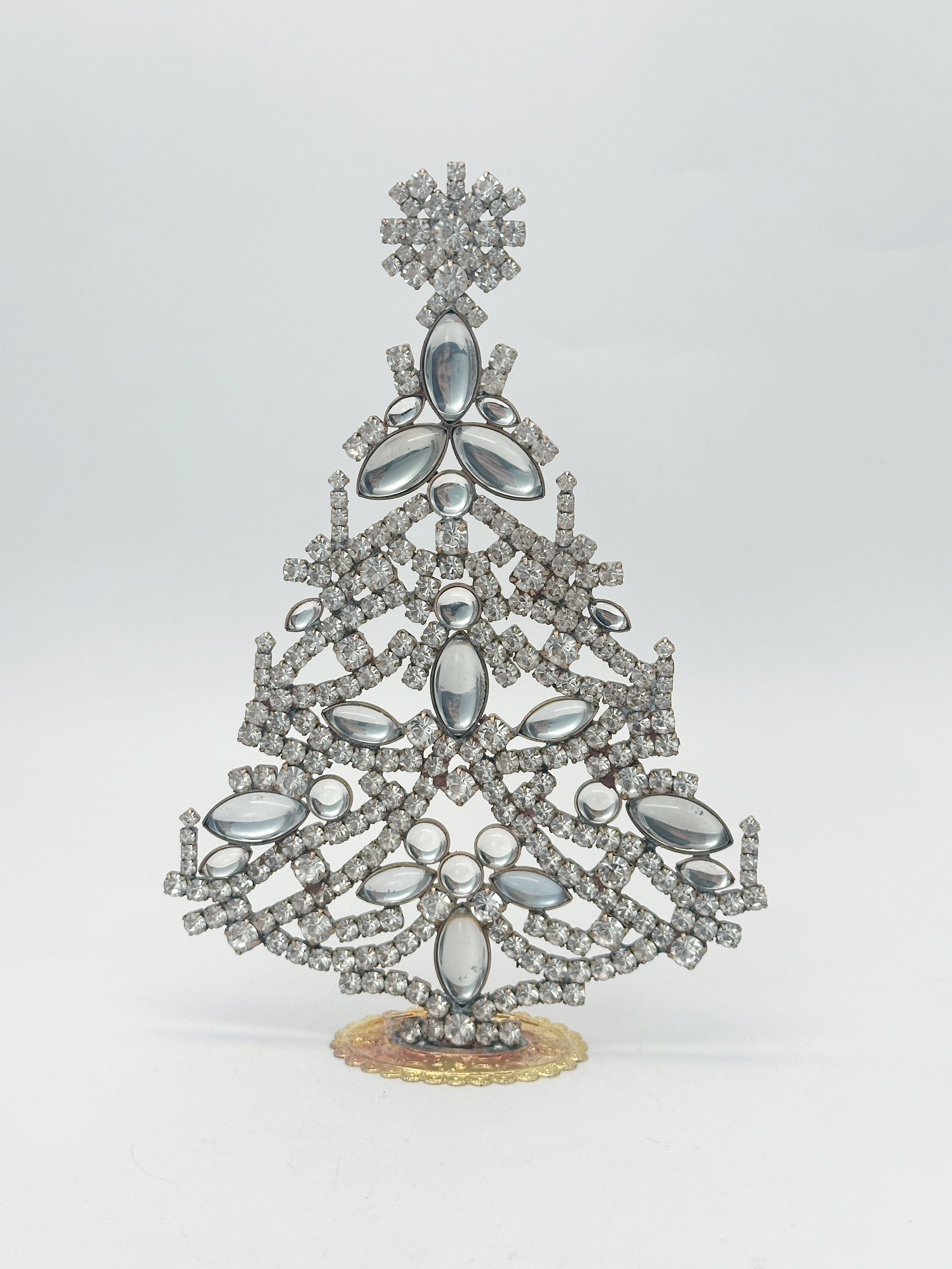 Prächtiger Gablonzer Christbaum aus Strass & Kristall