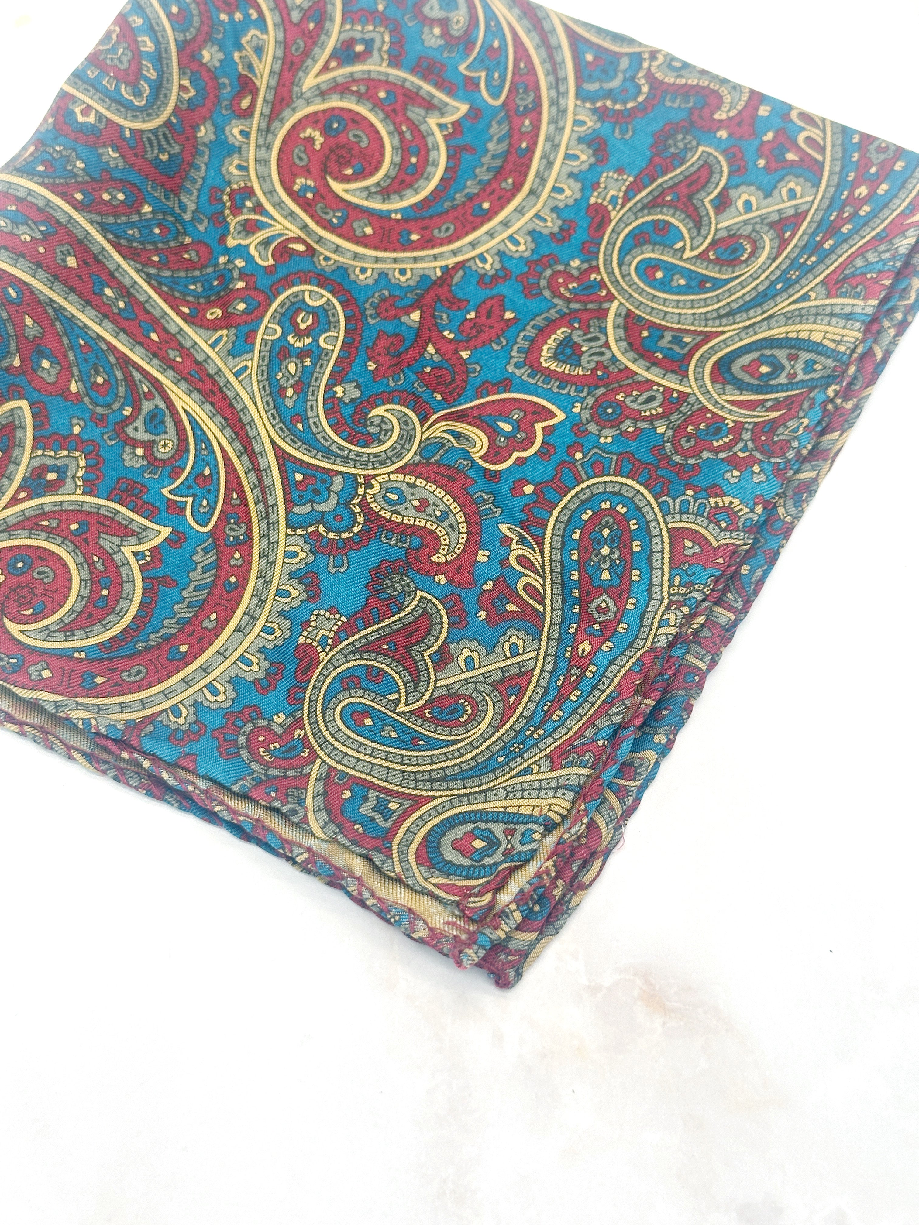 Einstecktuch aus Seide mit Paisley-Muster