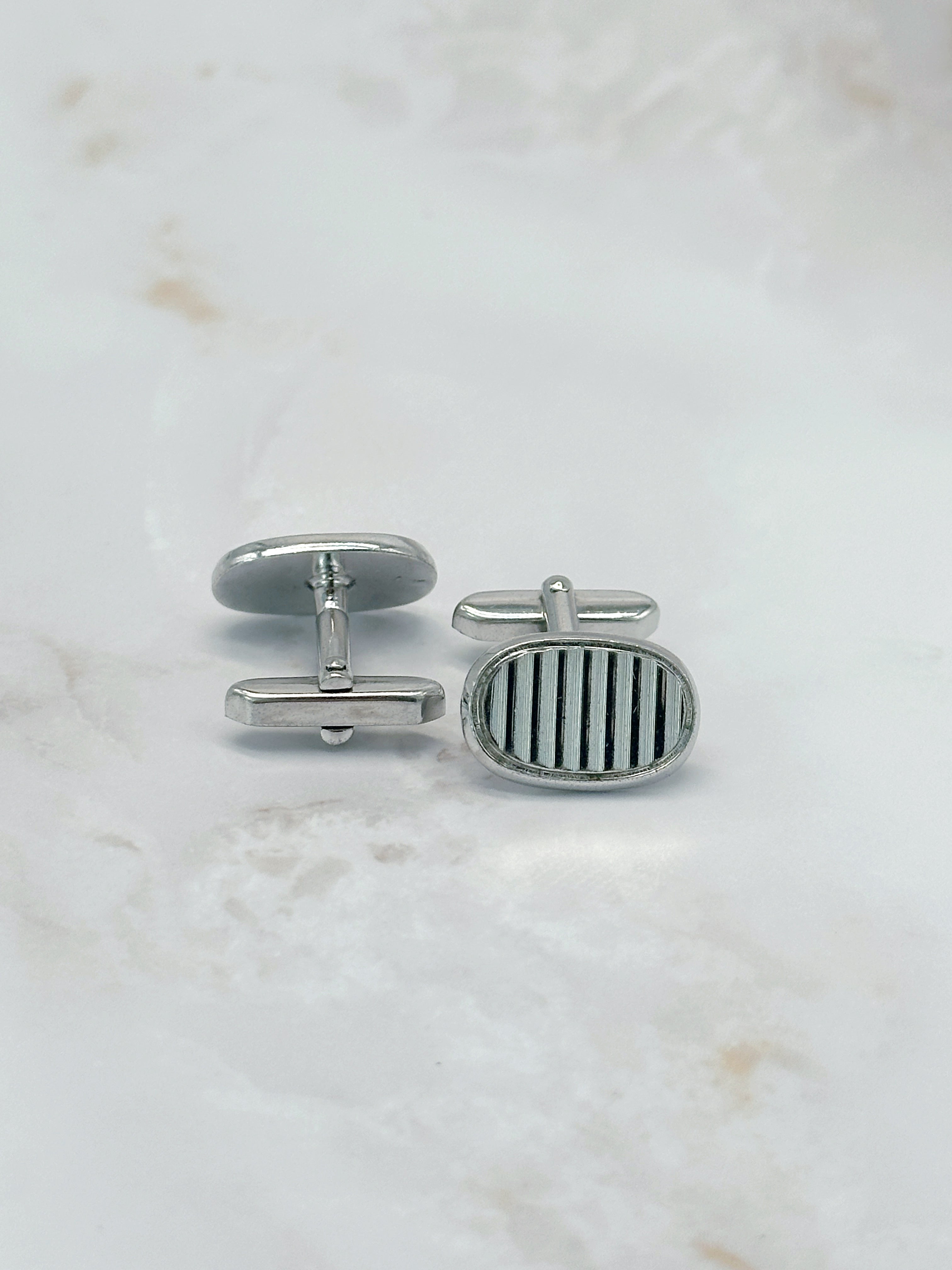 Klassische ovale Vintage Manschettenknöpfe