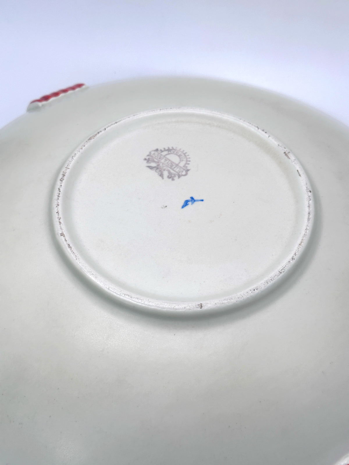 Vintage Keramikschale Villeroy & Boch Torgau in Orange mit Blumenmotiv um 1940