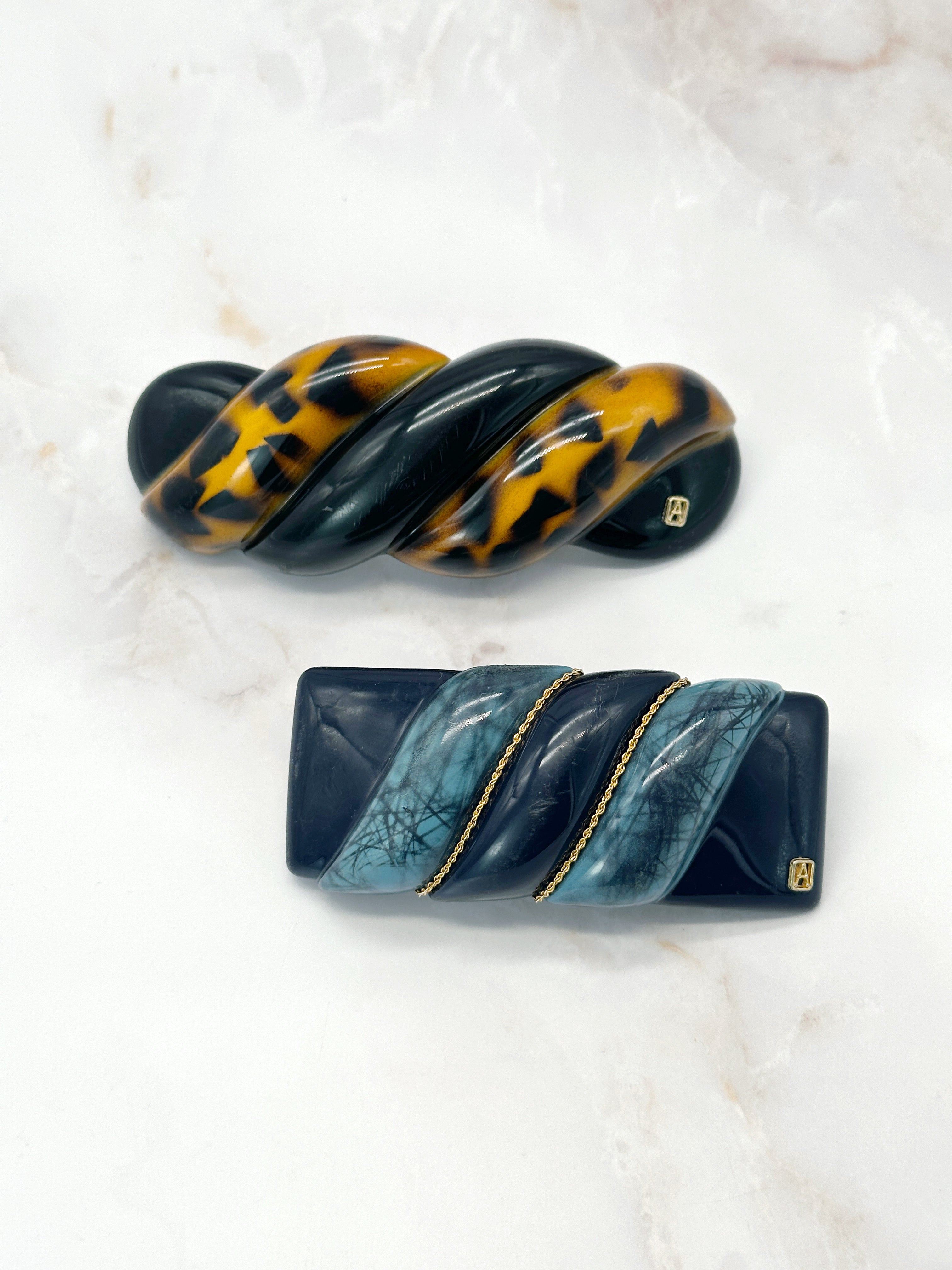 Vintage hair clips Alexandre Paris