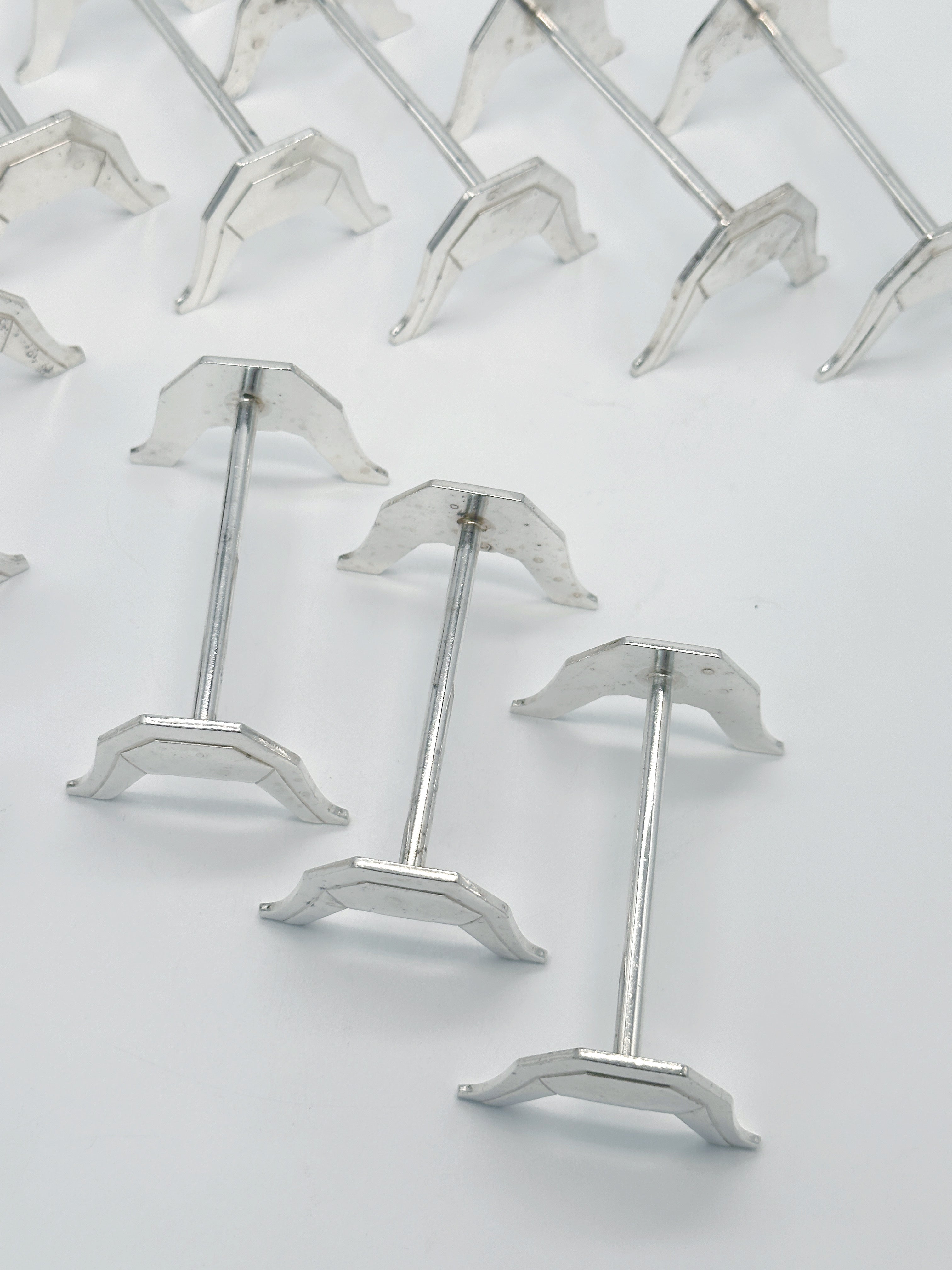Klassische Messerbänkchen Versilbert Frankreich 12er Set
