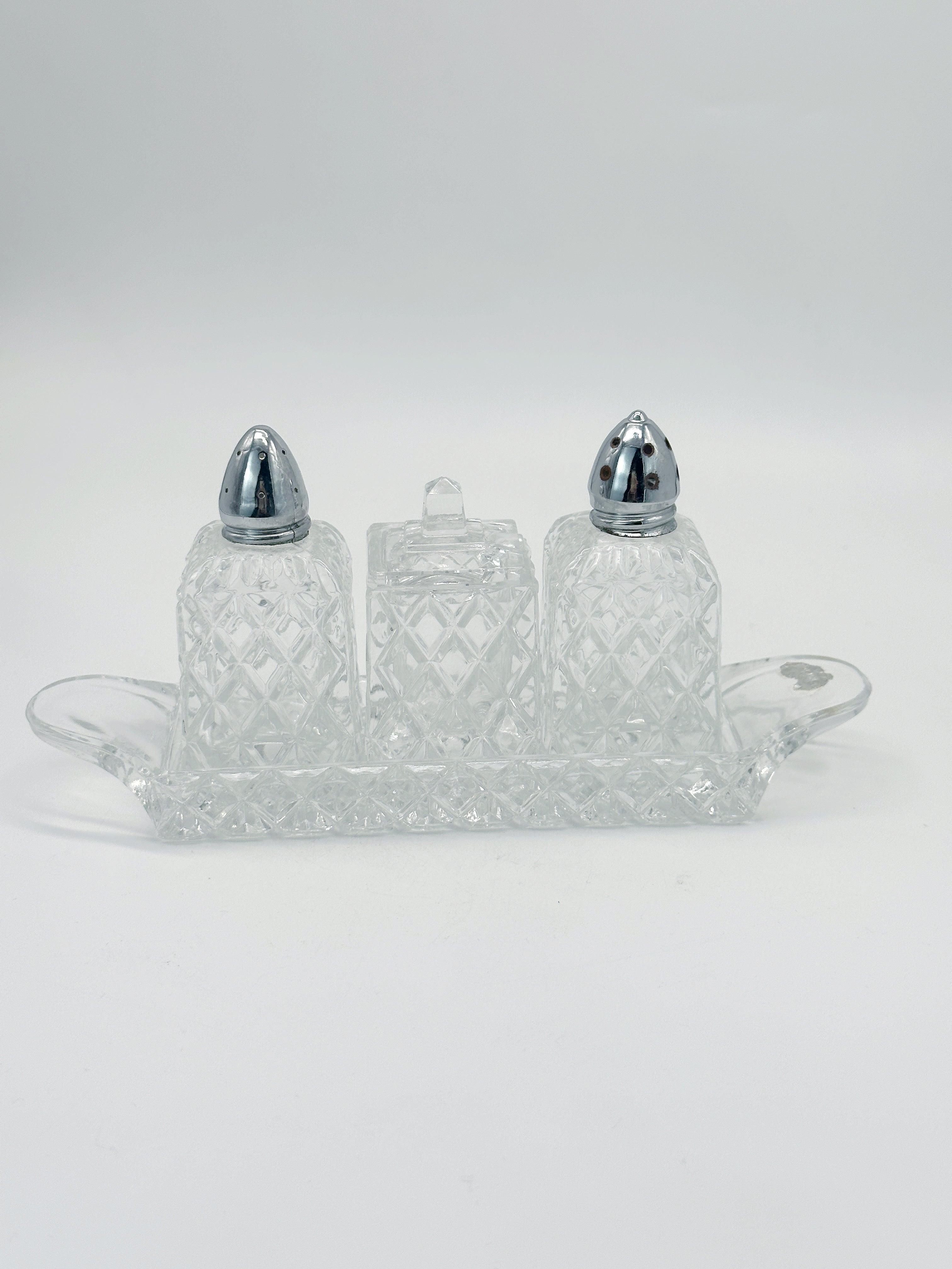 Funkelndes Gewürzset aus Bleikristall