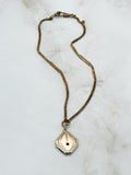 Antike Jugendstil Kette mit Medaillon Doublé
