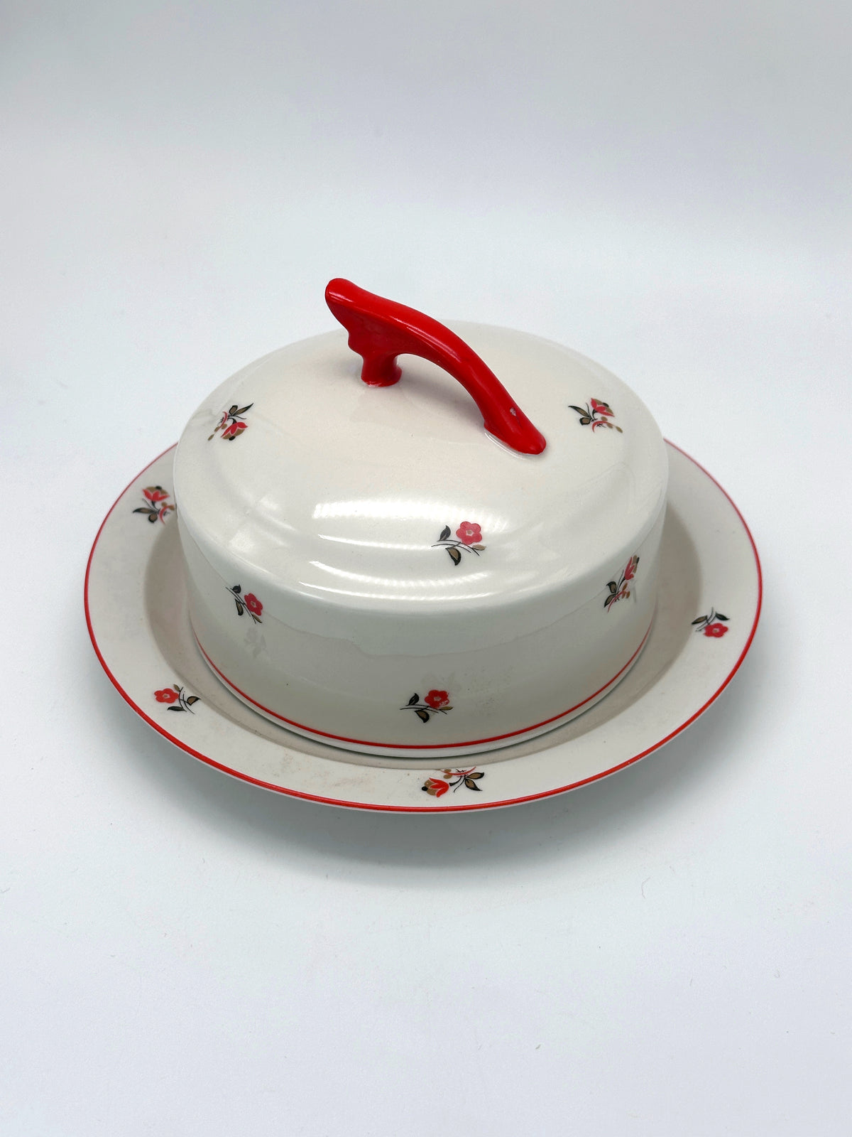 Vintage-Butterdose von Mitterteich Bavaria aus Keramik
